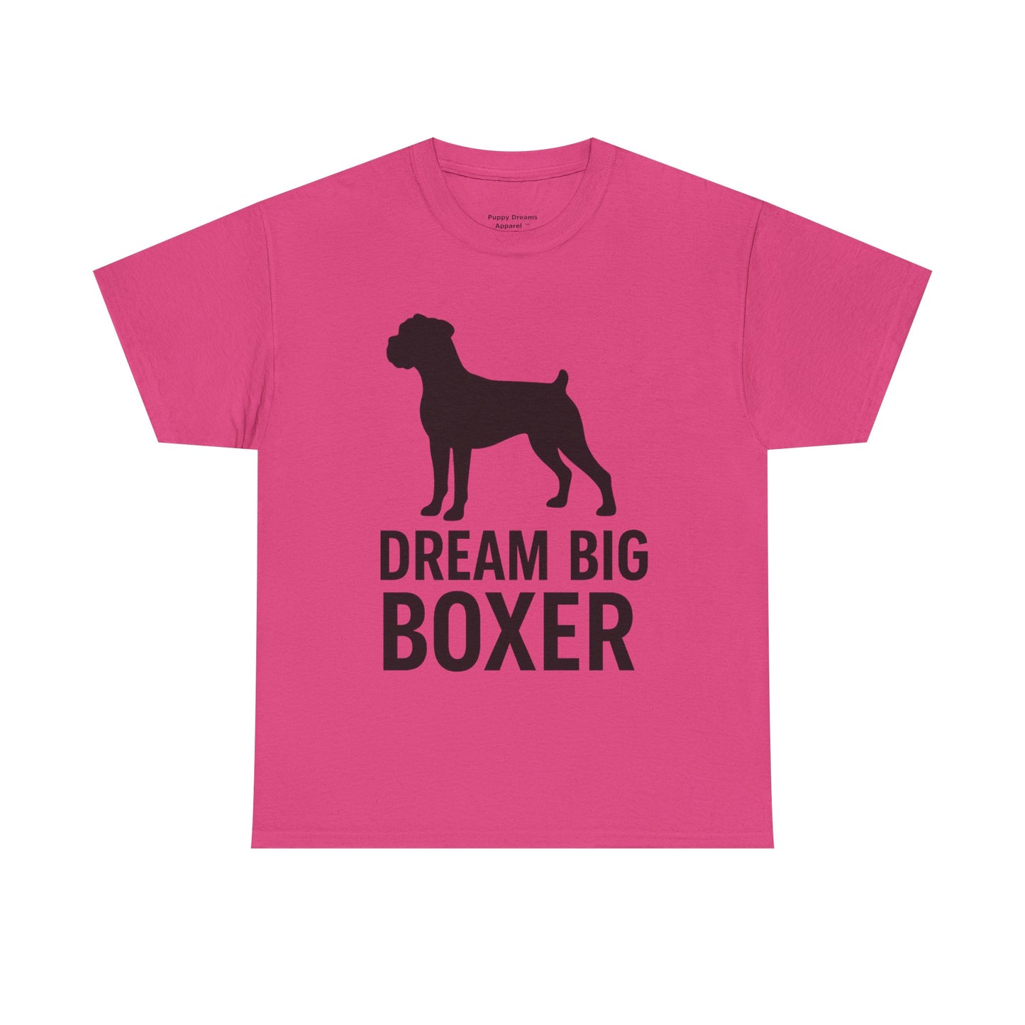 Dream Big Boxer Tee - Unisex Heavy Cotton Shirt for Dog Lovers, Gift for Boxer Owners, Pet Lovers Tee, Casual Dog Breed T-Shirt