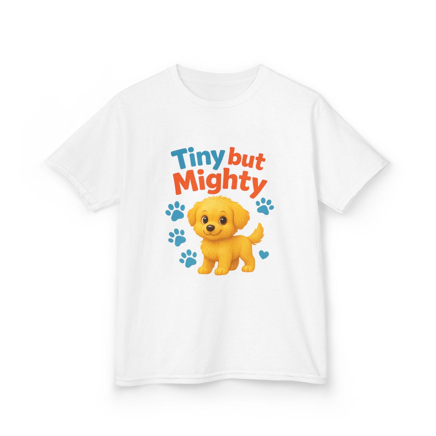 Tiny but Mighty Kids Tee - Adorable Child's Cotton T-Shirt, Perfect for Birthdays, Playdates, Pet Lovers, Everyday Wear, Summer Fun