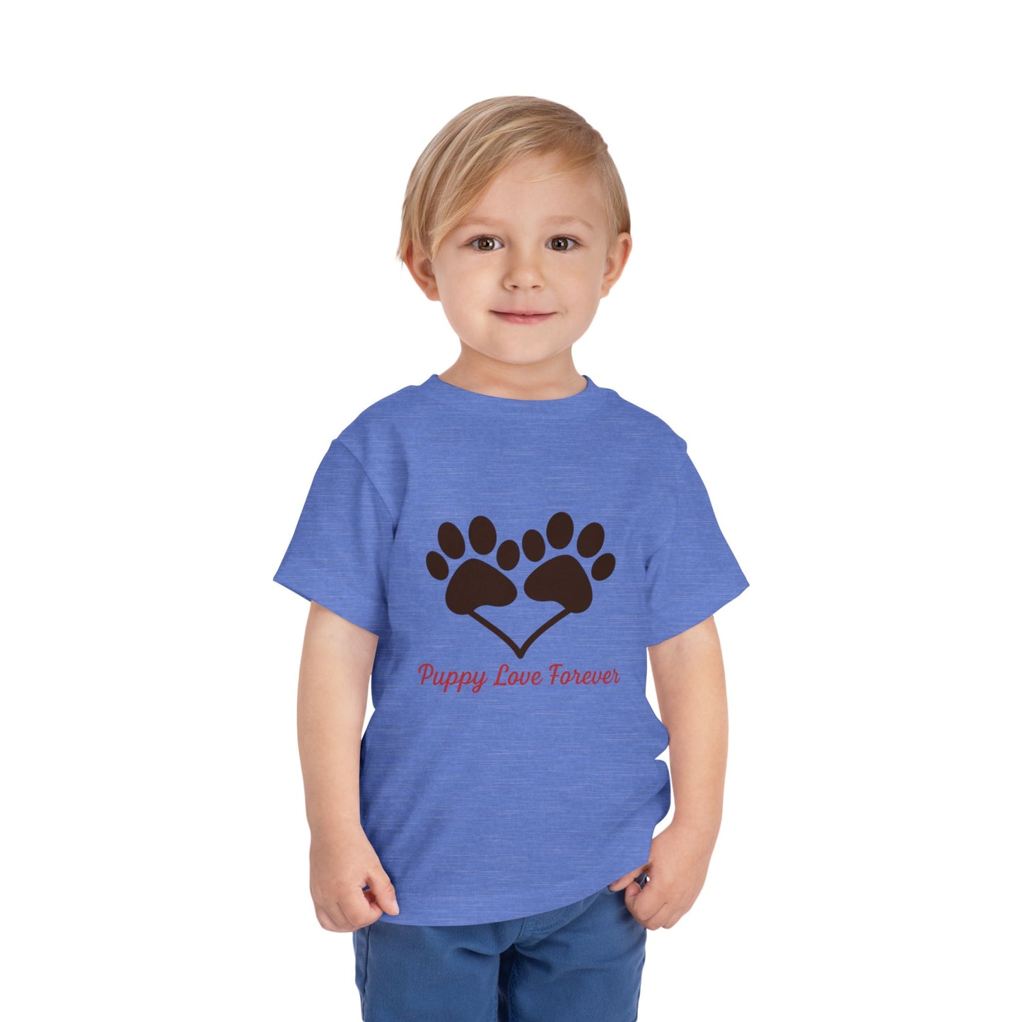Puppy Love Toddler Tee | Cute Pet Shirt, Kids Dog Lover Gift, Summer Outfit, Animal Lover Apparel, Playful T-Shirt