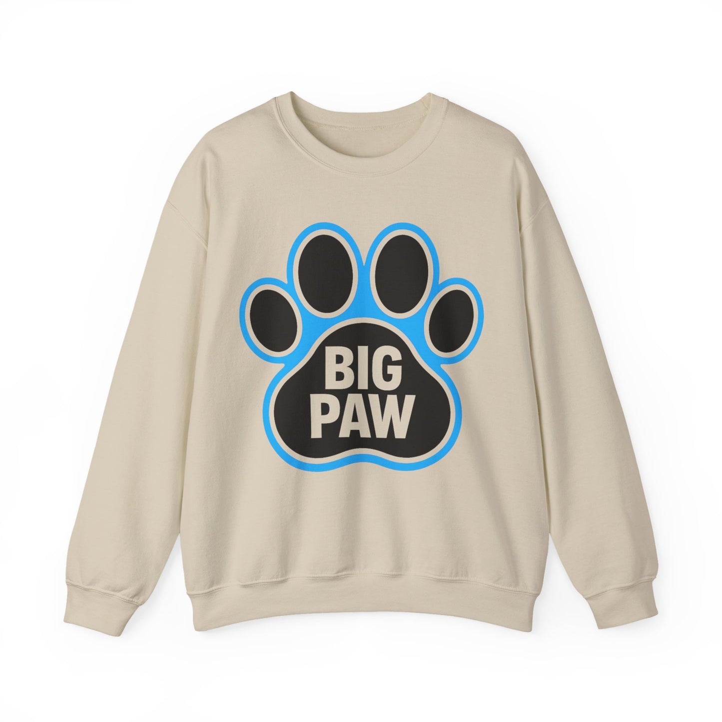 Paw Print Sweatshirt for Animal Lovers, Cozy Sweater, Pet Owner Gift, Big Paw Crewneck, Animal Rescue Fundraiser