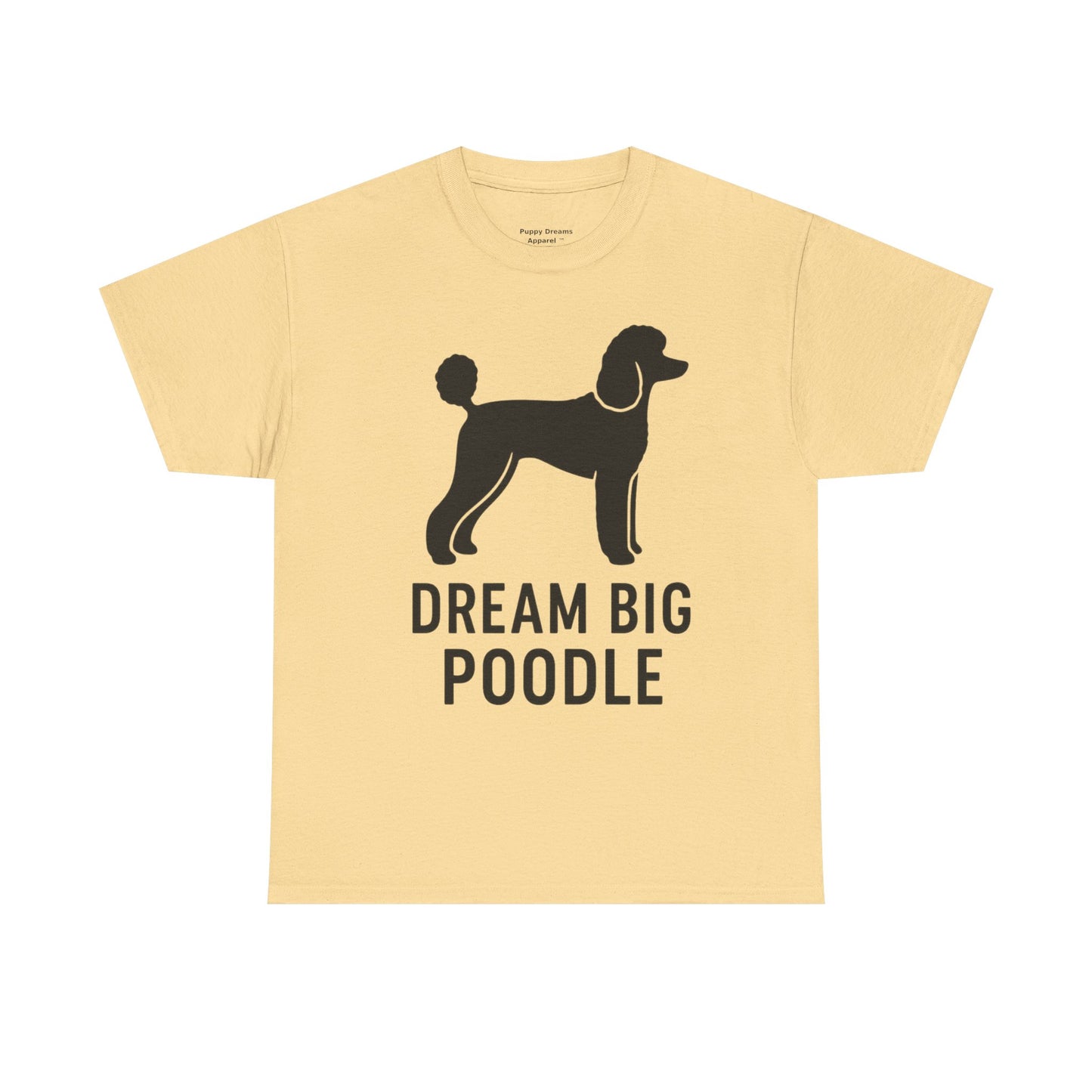 Dream Big Poodle Unisex Tee, Pet Lover's T-Shirt, Dog Owner Gift, Fun Animal Apparel, Casual Outfit, Unique Dog Top