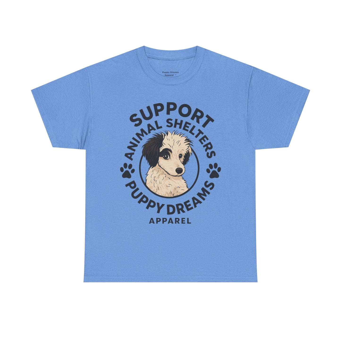 Unisex Cotton Animal Shelter Support Tee, Dog Lover Gift, Pet Adoption Awareness Shirt, Comfy Casual Wear, Puppy Dreams Apparel