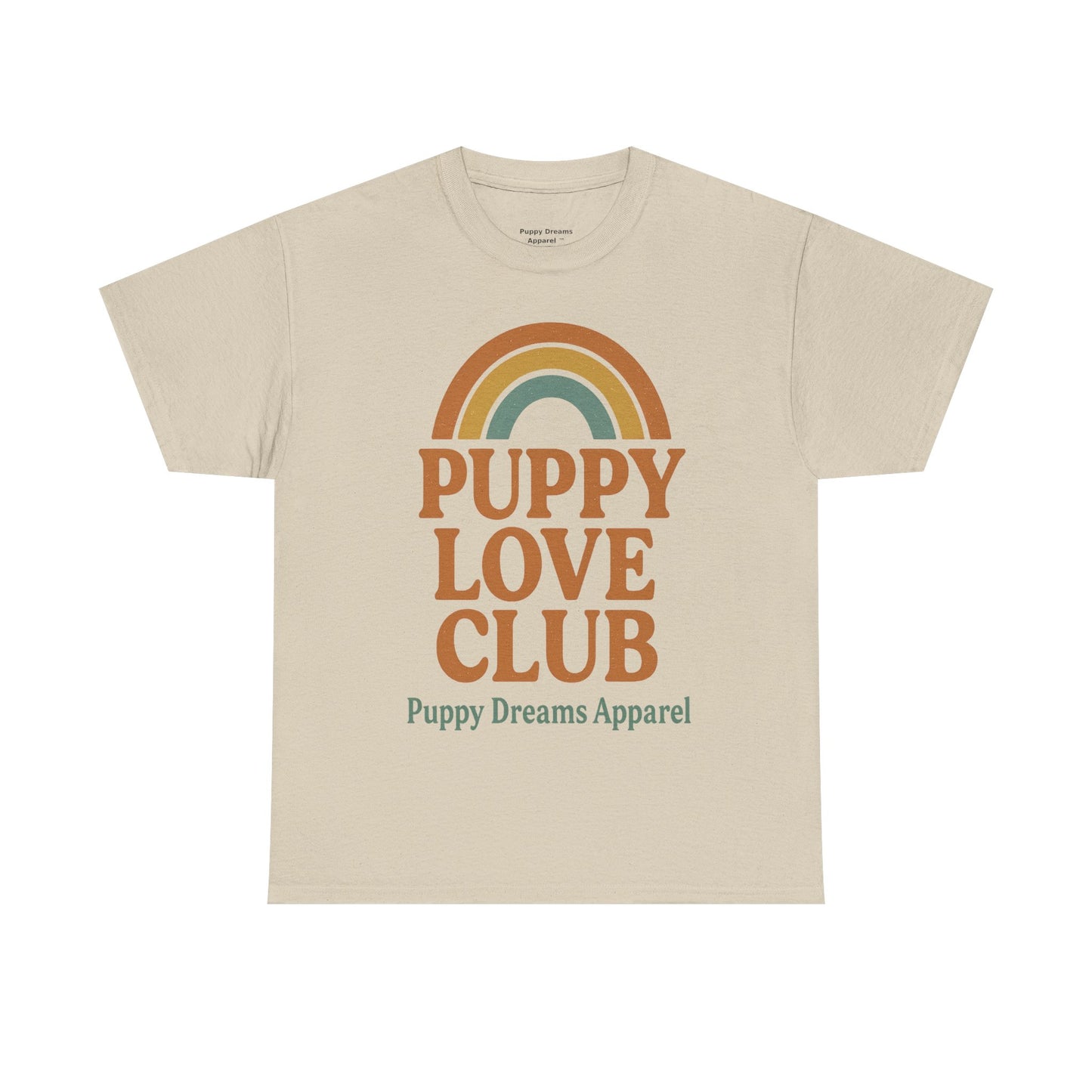 Puppy Love Club Unisex Heavy Cotton Tee, Dog Lover Shirt, Pet Owner Gift, Cute Graphic Tee, Animal Enthusiast Apparel, Casual Everyday Wear