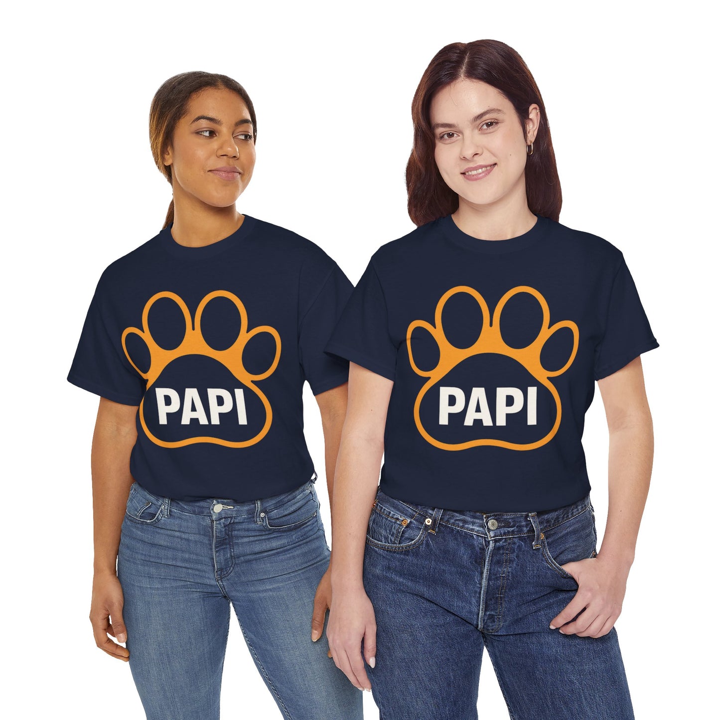 Paw Print PAPI Tee - Perfect for Dog Lovers, Gifts for Pawsome Dads, Casual Style, Pet-Themed Shirt, Unisex Cotton Top