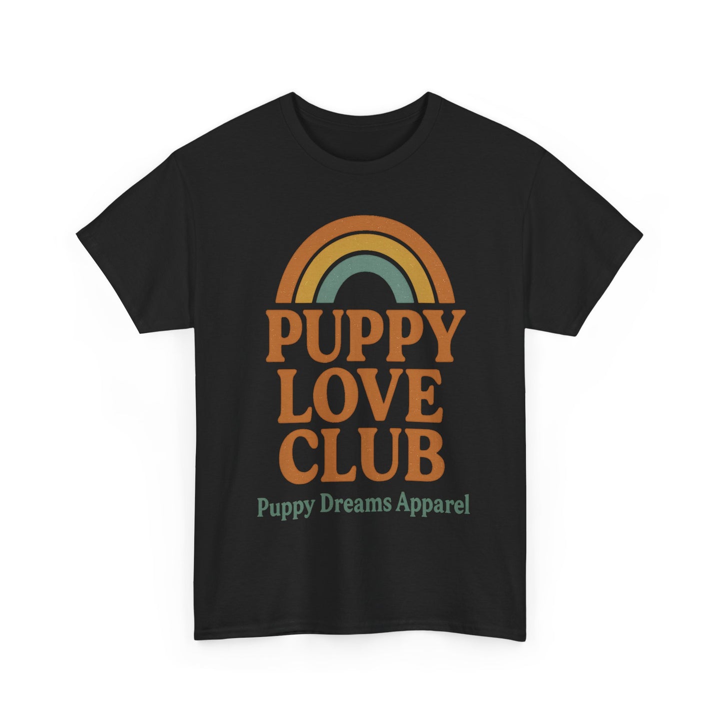Puppy Love Club Unisex Heavy Cotton Tee, Dog Lover Shirt, Pet Owner Gift, Cute Graphic Tee, Animal Enthusiast Apparel, Casual Everyday Wear