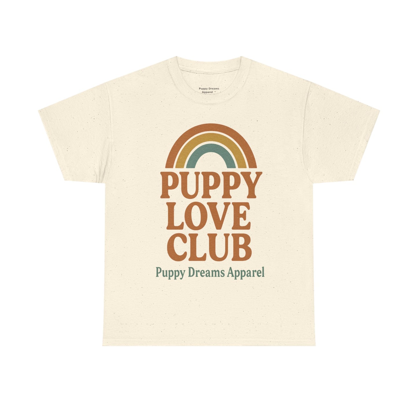 Puppy Love Club Unisex Heavy Cotton Tee, Dog Lover Shirt, Pet Owner Gift, Cute Graphic Tee, Animal Enthusiast Apparel, Casual Everyday Wear