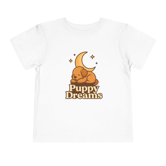 Puppy Dreams Toddler Tee, Cute Kids Shirt, Baby Gift, Animal Lovers T-Shirt, Toddler Summer Wear, Birthday Present