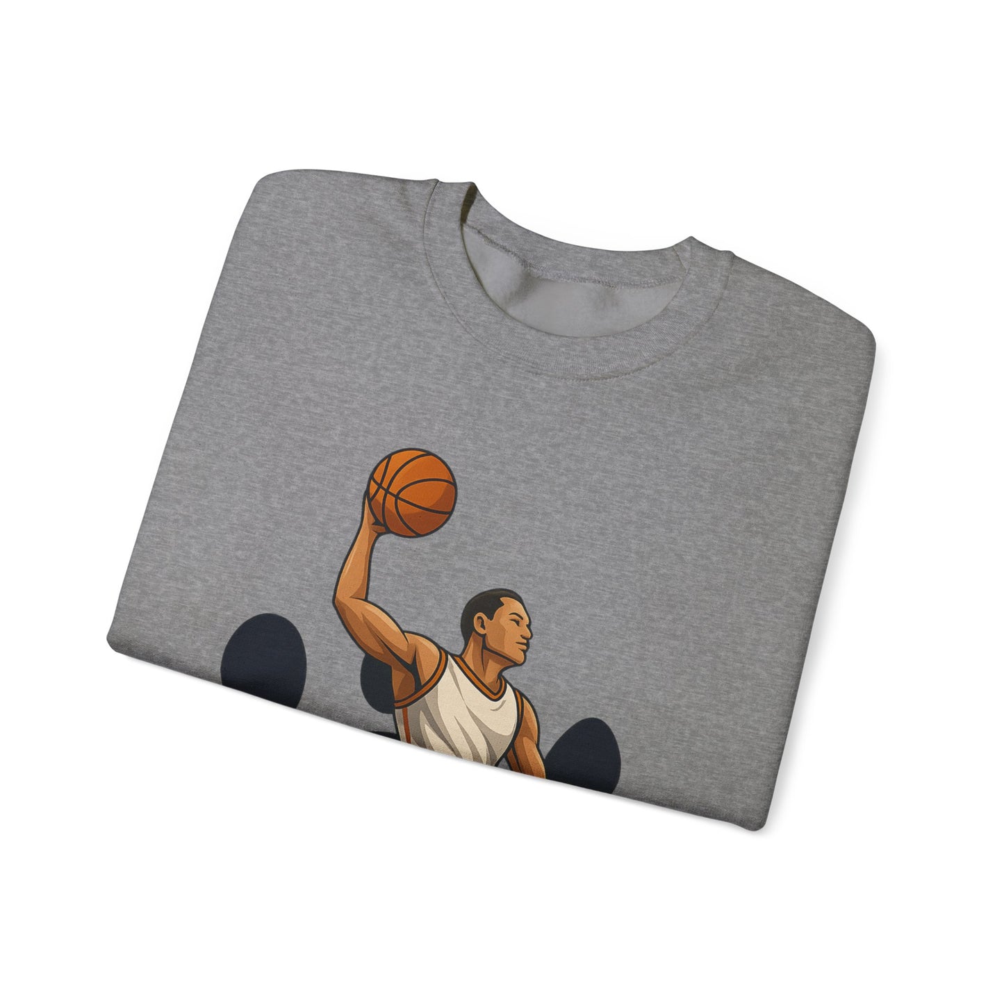 Basketball Vibes Crewneck Sweatshirt, Sports Gift, Athletic Fashion, Unisex Style, Casual Wear, Gift for Sport Lovers