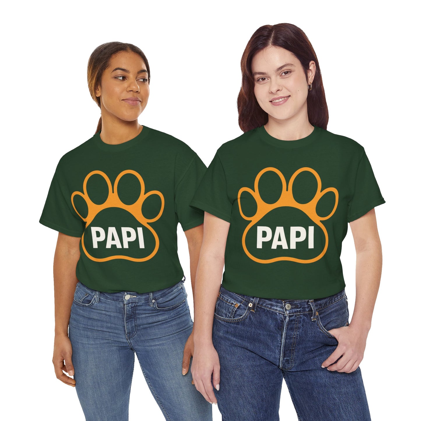 Paw Print PAPI Tee - Perfect for Dog Lovers, Gifts for Pawsome Dads, Casual Style, Pet-Themed Shirt, Unisex Cotton Top