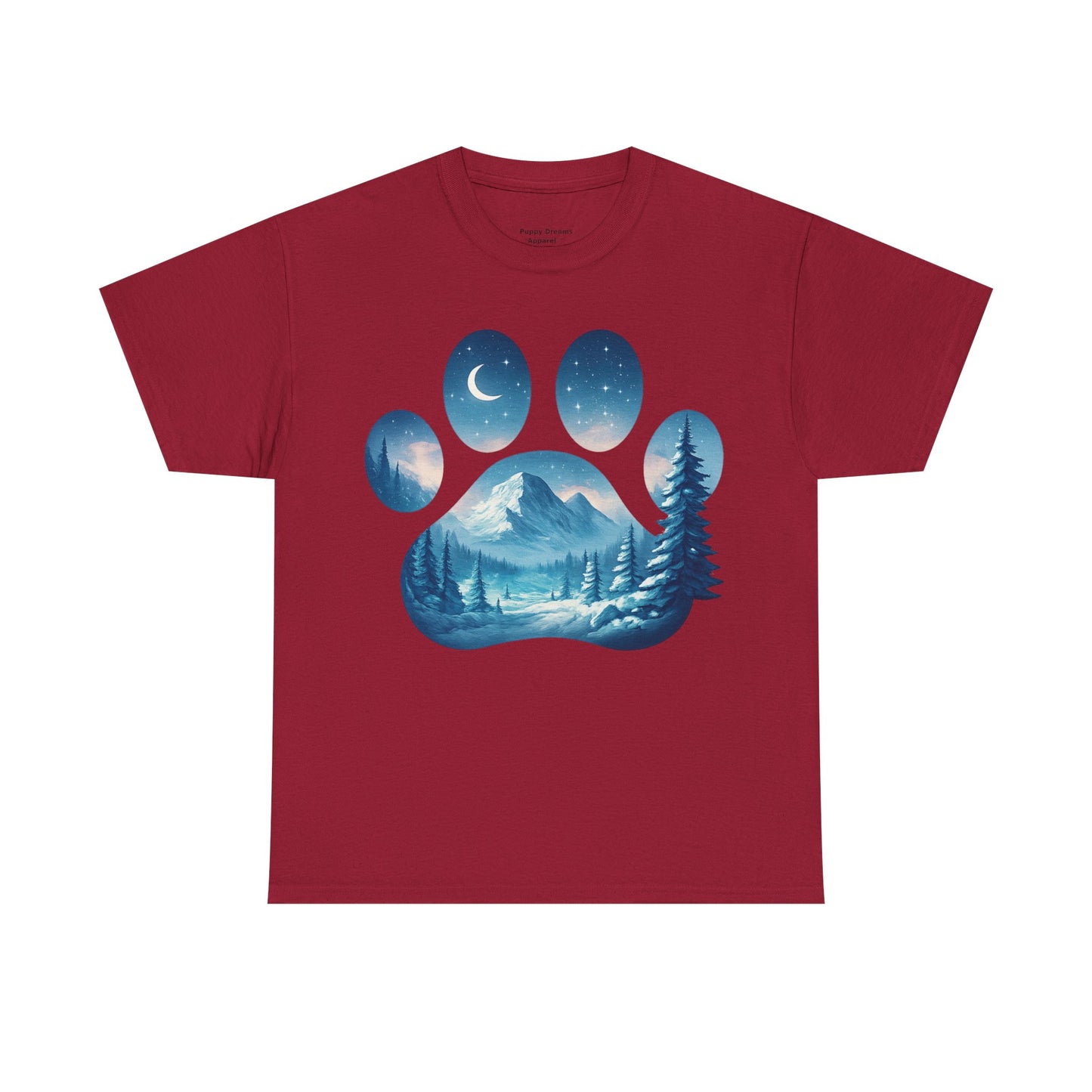 Nature-Inspired Paw Print Tee, Ideal for Pet Lovers, Perfect Gift for Birthdays, Relaxed Fit, Outdoor Adventures, Eco-Friendly