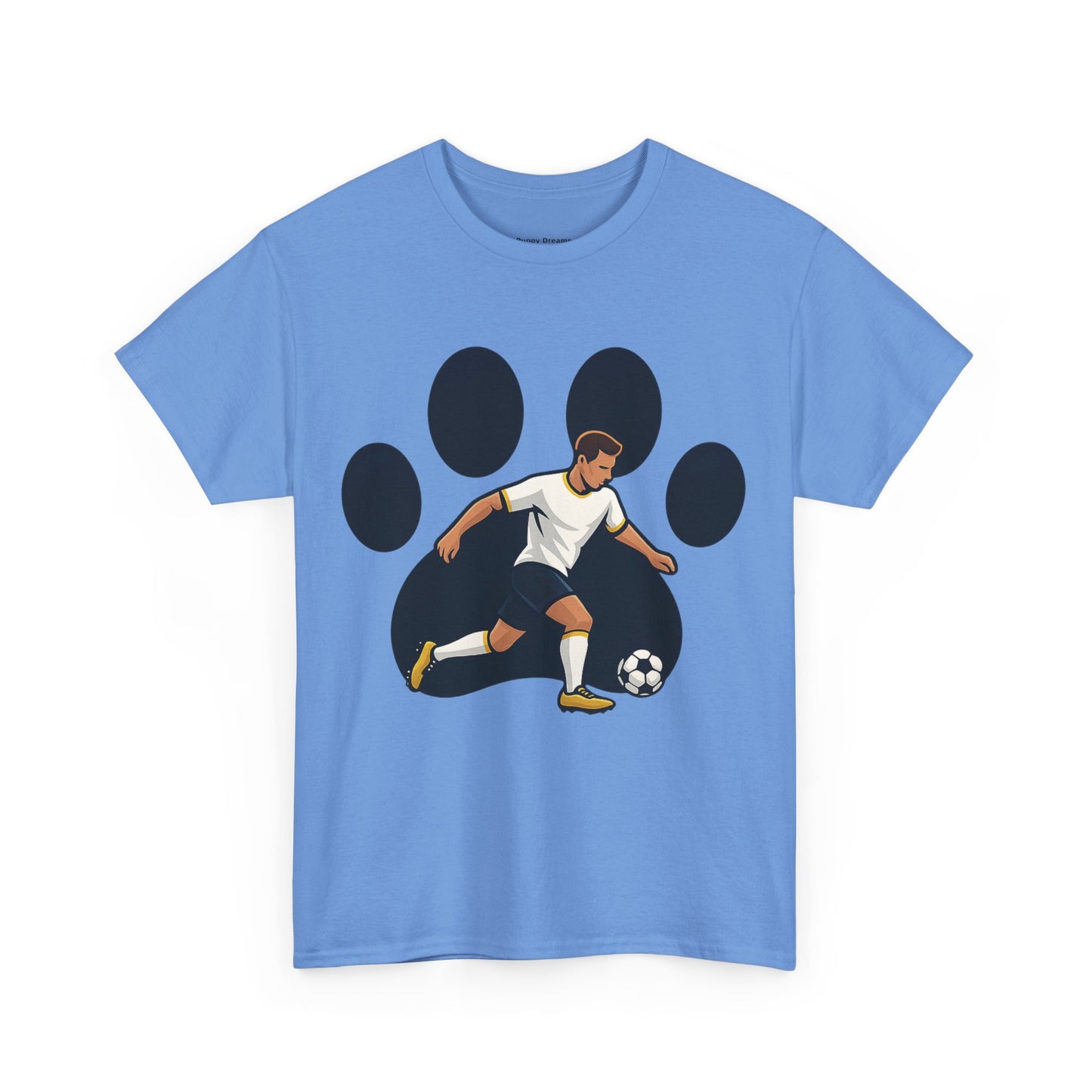 Soccer Paw Print Tee - Perfect for Soccer Lovers, Pet Owners, Sports Events, Birthdays, and Casual Wear