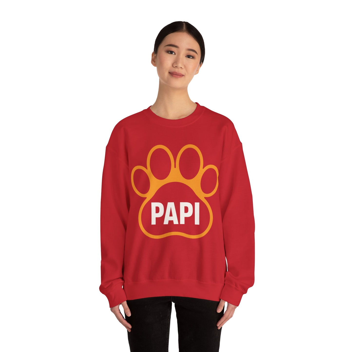 Paw Print Unisex Sweatshirt for Pet Lovers, Cozy Gift for Dog Moms, Birthday Gift, Animal Lover Apparel, Cute Pet Owner Crewneck