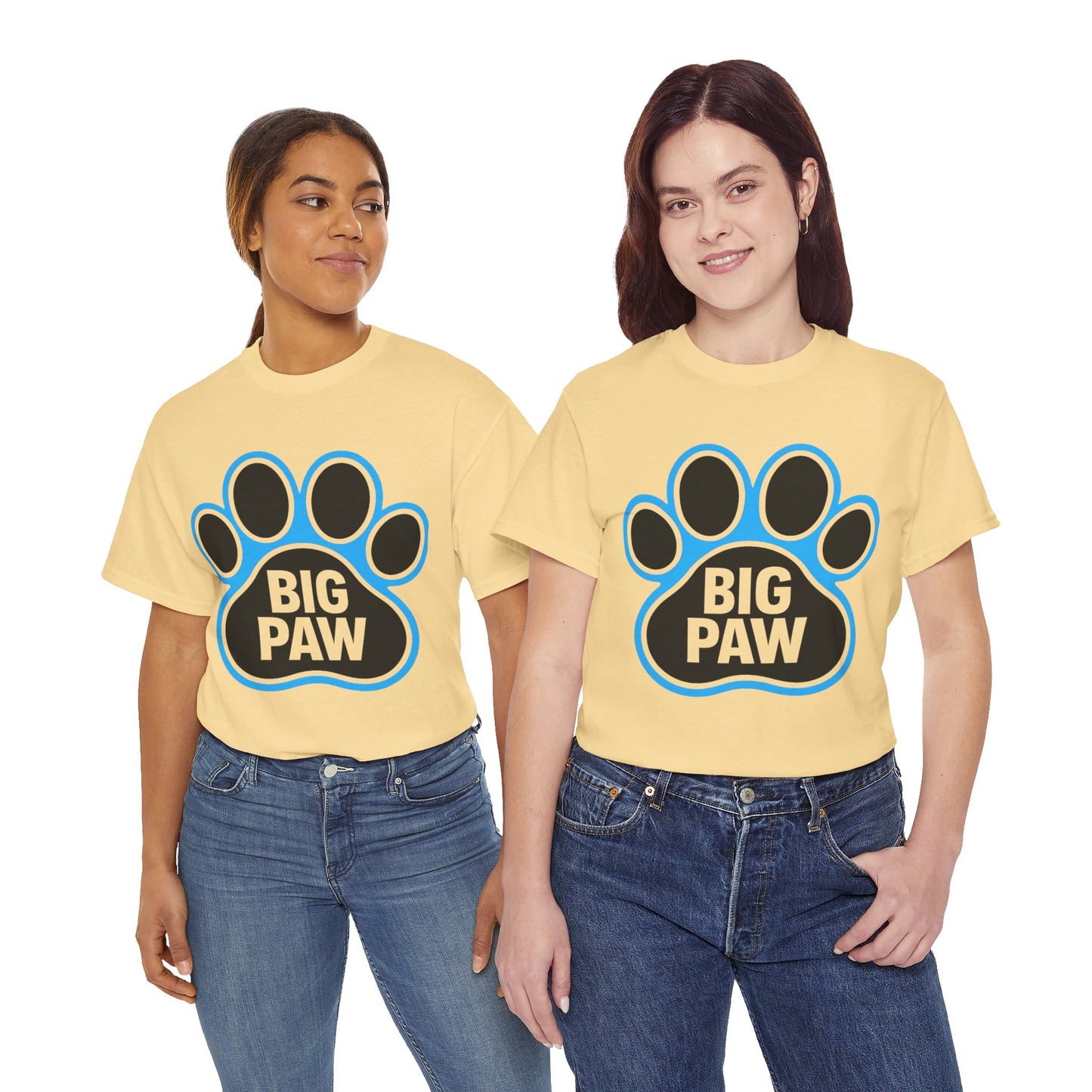 Big Paw Animal Lover Tee, Pet Owner Gift, Unisex Cotton Shirt for Dog Lovers, Cute Paw Print Tee, Casual Everyday Wear