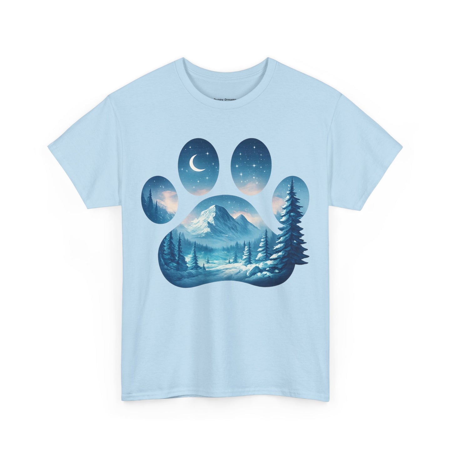 Nature-Inspired Paw Print Tee, Ideal for Pet Lovers, Perfect Gift for Birthdays, Relaxed Fit, Outdoor Adventures, Eco-Friendly