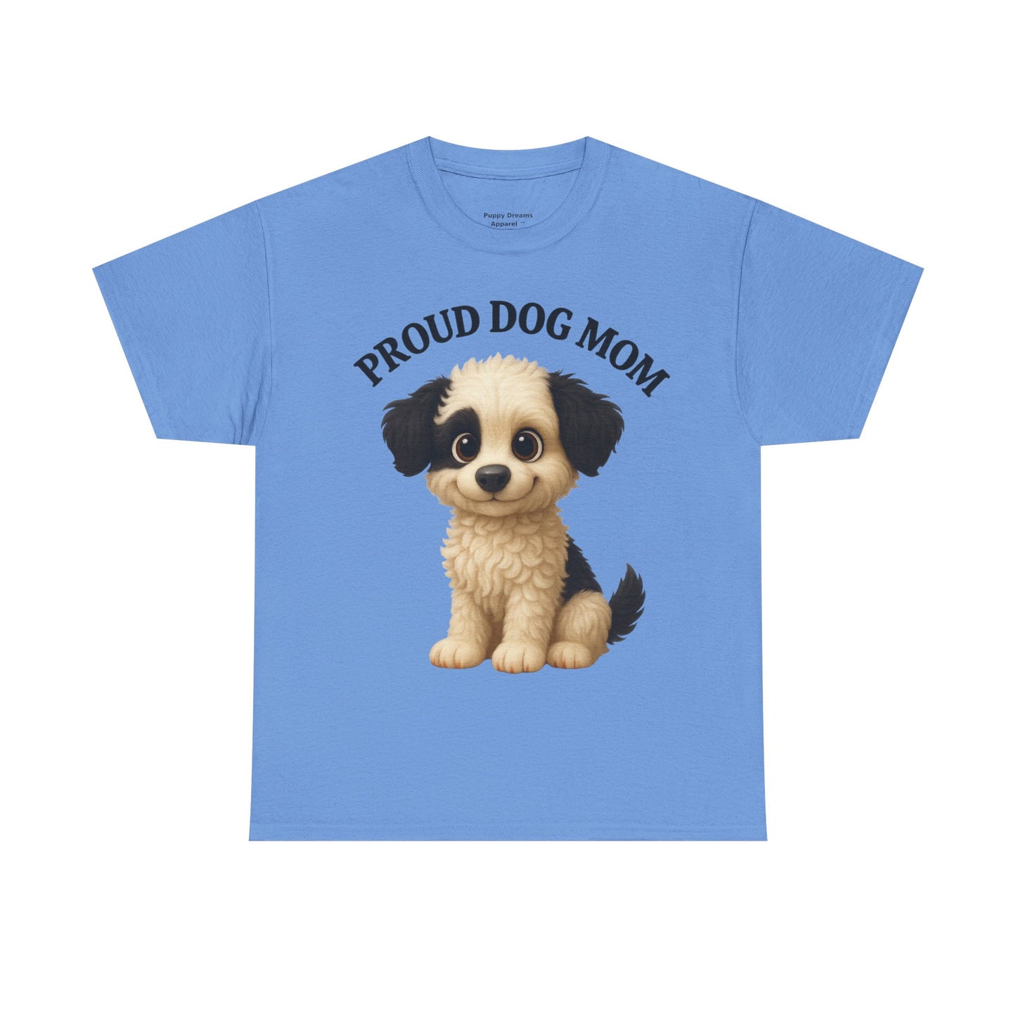 Proud Dog Mom Tee, Unisex Cotton Shirt for Dog Lovers, Pet Owner Gift, Casual Wear, Animal Lover Apparel