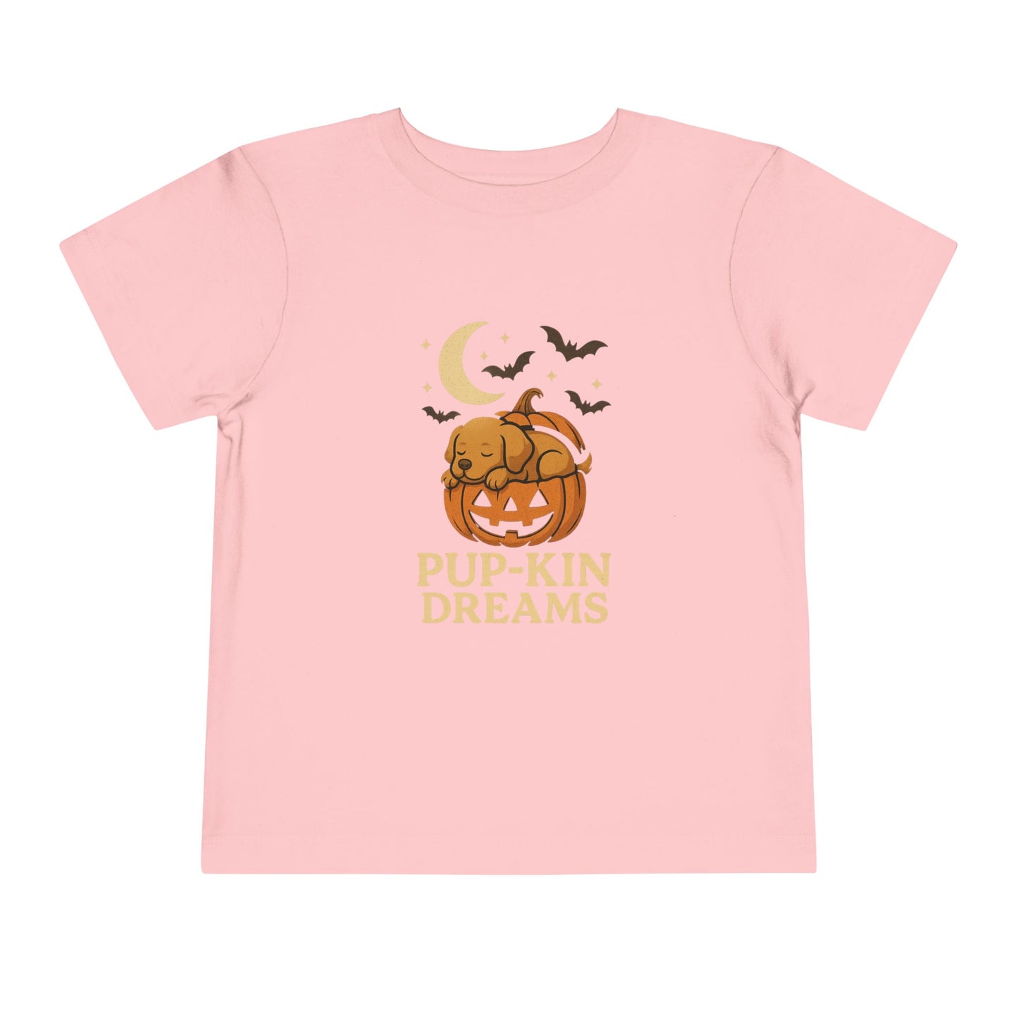 Toddler Halloween Tee - Pup-Kin Dreams, Funny Kids Shirt, Cute Fall Apparel, Baby Pumpkin T-Shirt, Trick or Treat Outfit