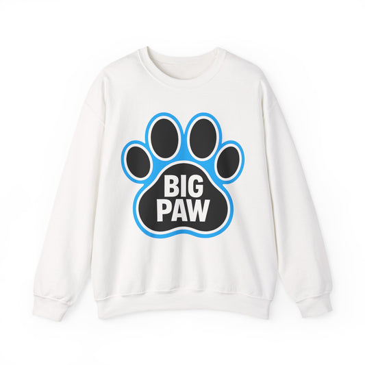 Paw Print Sweatshirt for Animal Lovers, Cozy Sweater, Pet Owner Gift, Big Paw Crewneck, Animal Rescue Fundraiser