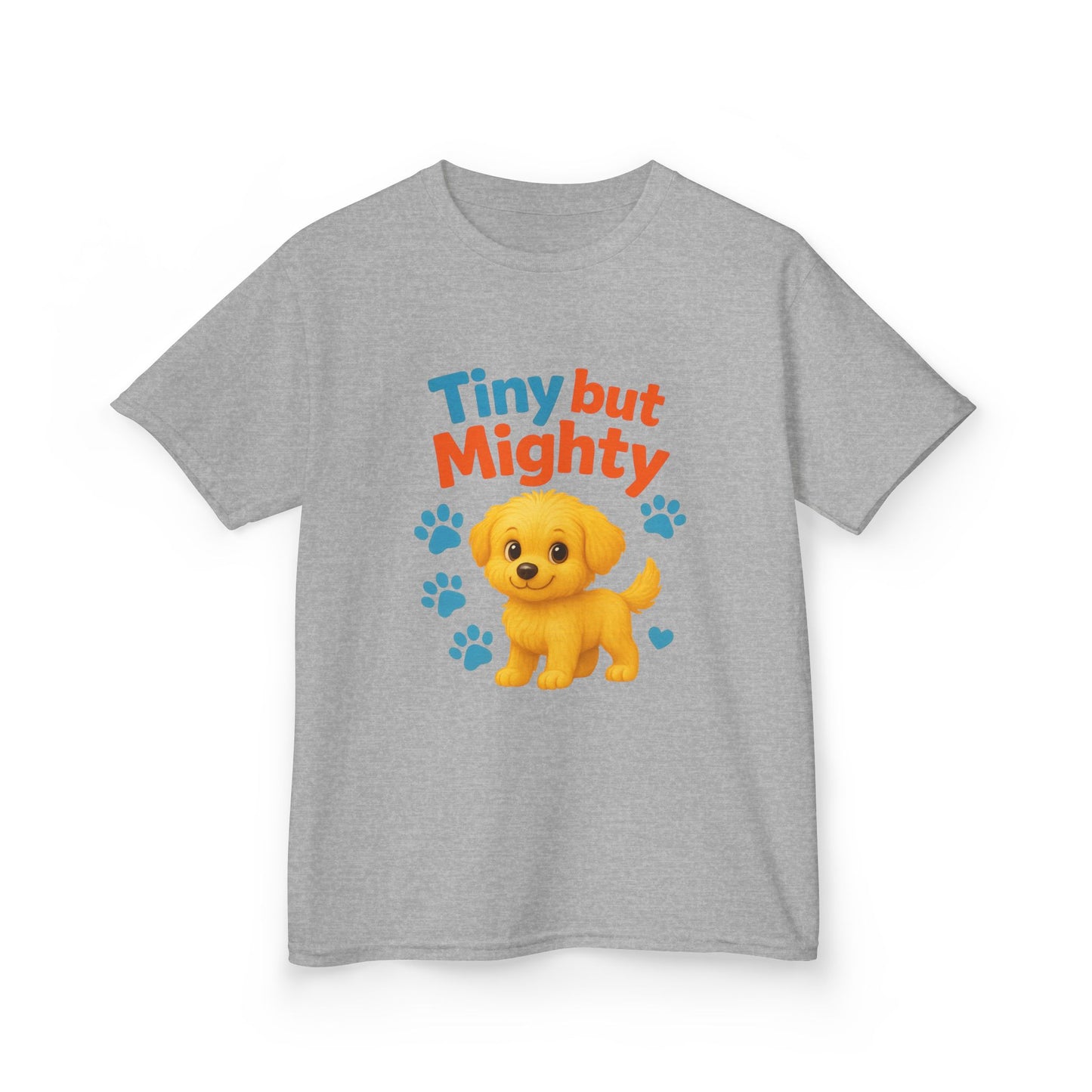 Tiny but Mighty Kids Tee - Adorable Child's Cotton T-Shirt, Perfect for Birthdays, Playdates, Pet Lovers, Everyday Wear, Summer Fun