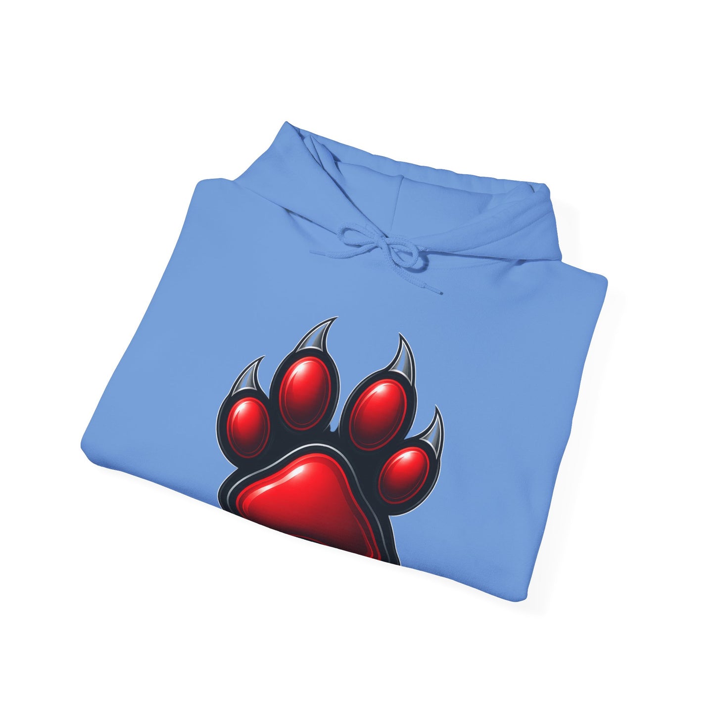 Red Paw Print Hoodie - Cozy Unisex Sweatshirt for Animal Lovers, Pet Enthusiasts, Gift for Dog Owners, Unique Casual Wear, Wild Style