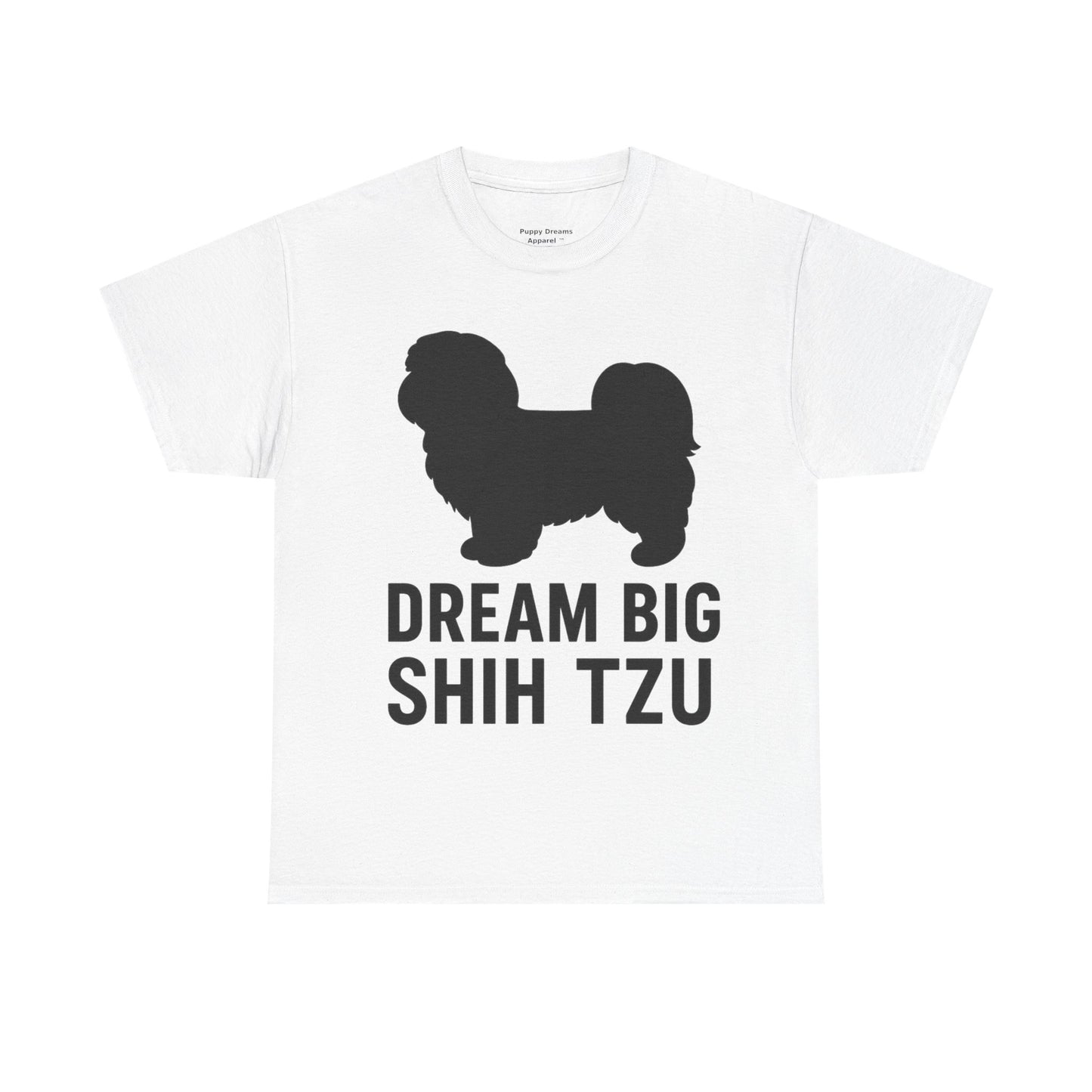 Shih Tzu Dream Big Tee - Unisex Cotton Shirt, Dog Lover Gift, Birthday Apparel, Cute Pet Tee, Casual Wear
