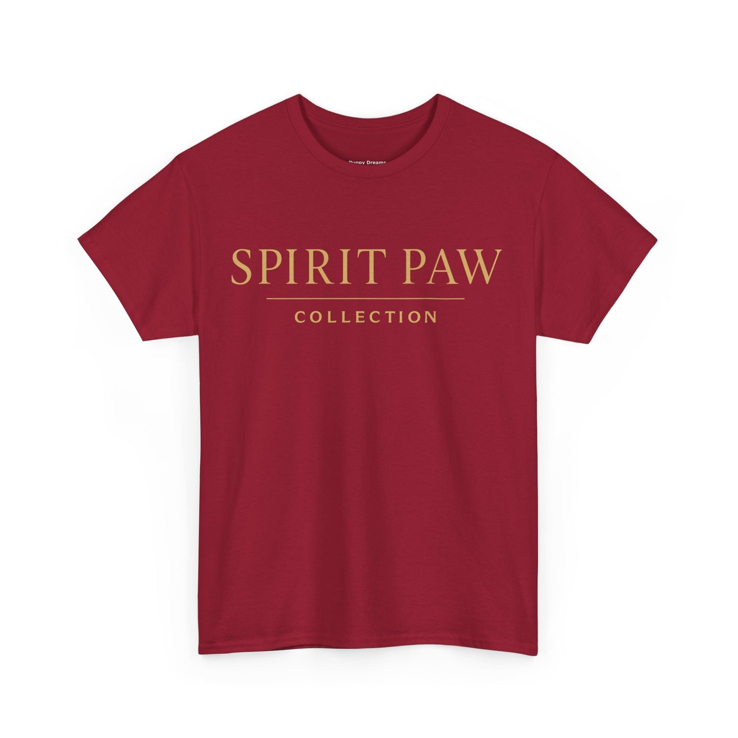 Unisex Spirit Paw Heavy Cotton Tee - Comfortable Tee for Animal Lovers, Casual Wear, Gift for Pet Owners, Everyday Style, Soft Cotton Shirt