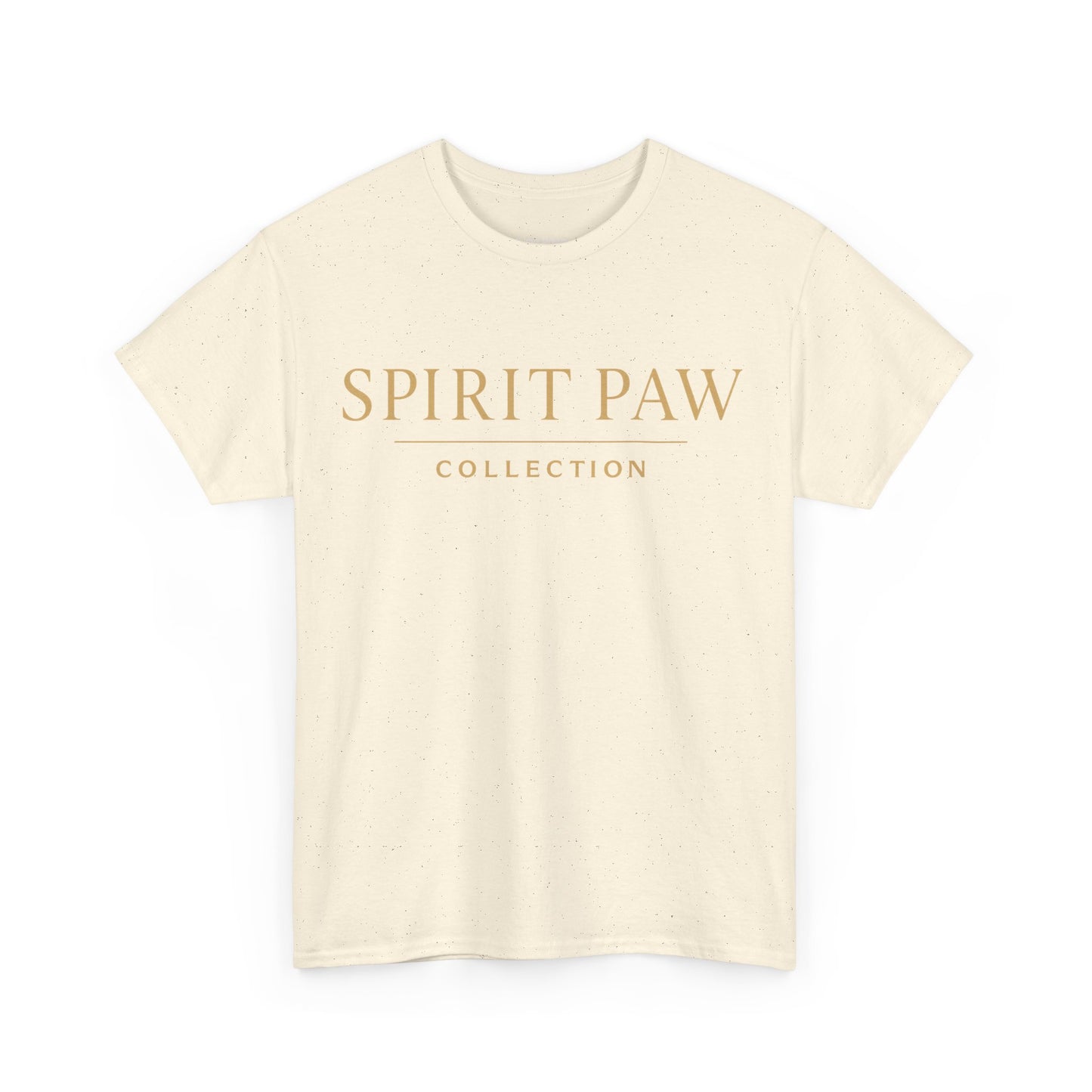 Unisex Spirit Paw Heavy Cotton Tee - Comfortable Tee for Animal Lovers, Casual Wear, Gift for Pet Owners, Everyday Style, Soft Cotton Shirt