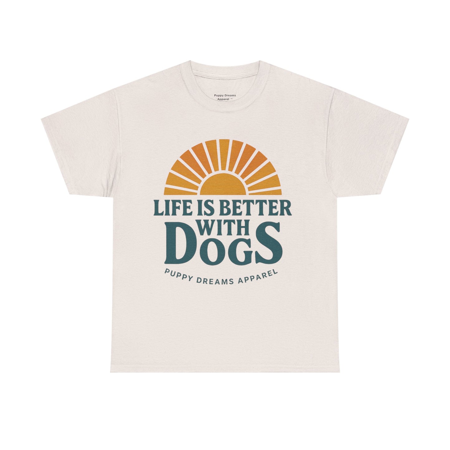 Life is Better with Dogs Tee, Unisex Cotton T-Shirt, Dog Lover's Gift, Cute Pet Apparel, Everyday Casual Wear