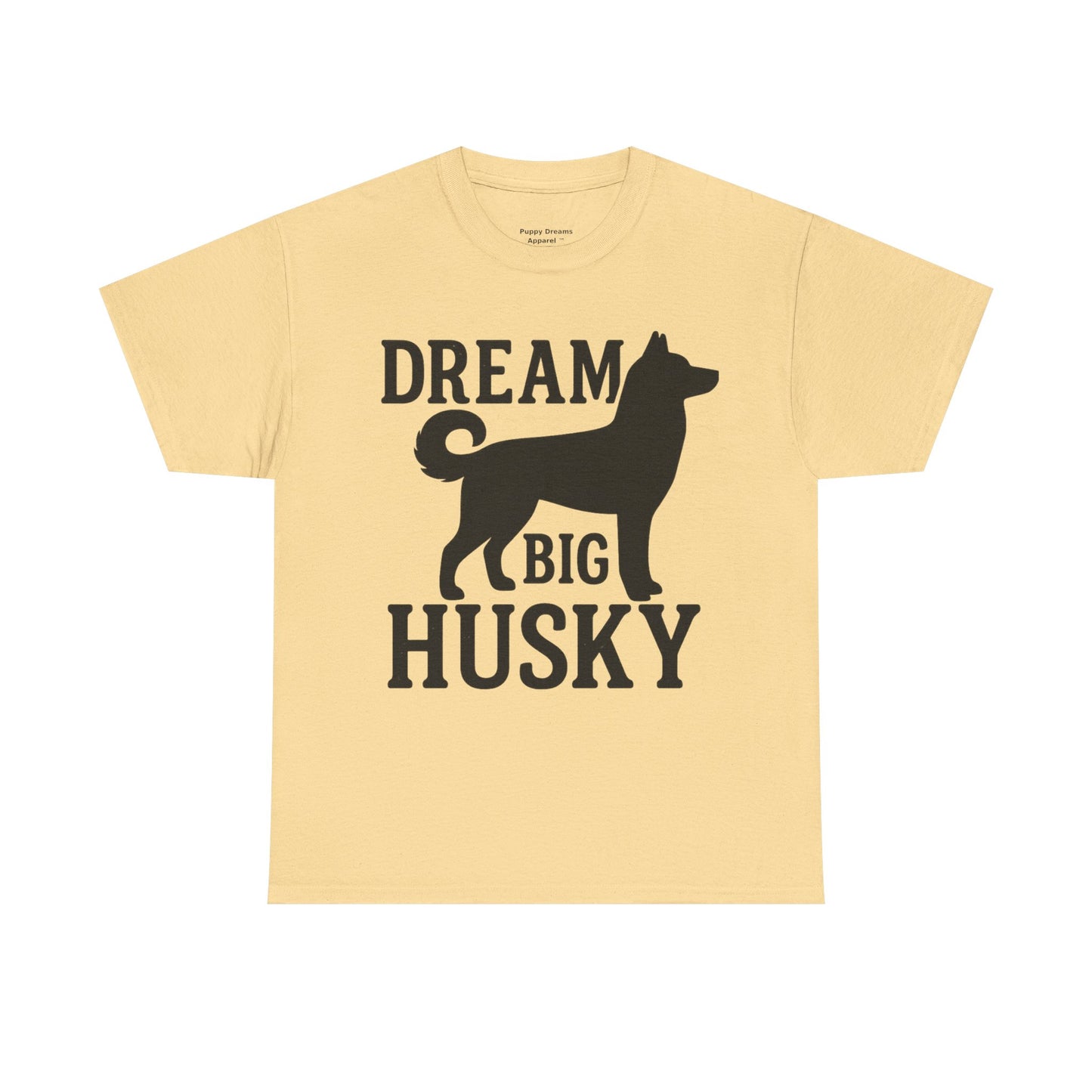 Dream Big Husky Unisex T-Shirt | Inspirational Pet Lover Tee, Gift for Dog Owners, Cute Canine Apparel, Everyday Casual Wear