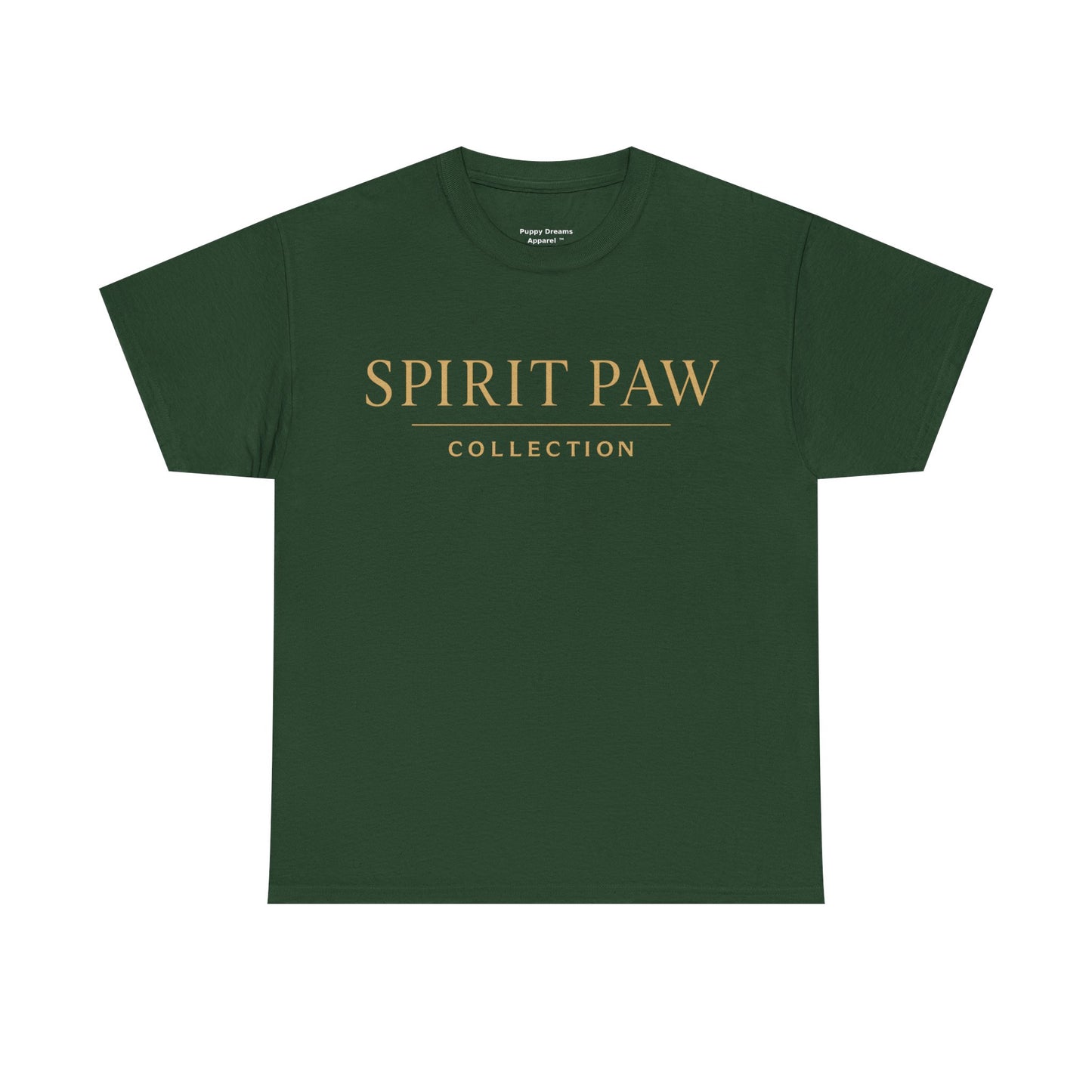 Unisex Spirit Paw Heavy Cotton Tee - Comfortable Tee for Animal Lovers, Casual Wear, Gift for Pet Owners, Everyday Style, Soft Cotton Shirt