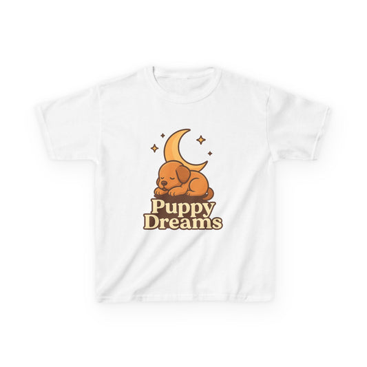 Puppy Dreams Kids Tee, Dreamy Cotton T-Shirt for Children, Cute Dog Shirt, Animal Lover Gift, Birthday Party Outfit, Cozy Everyday Wear