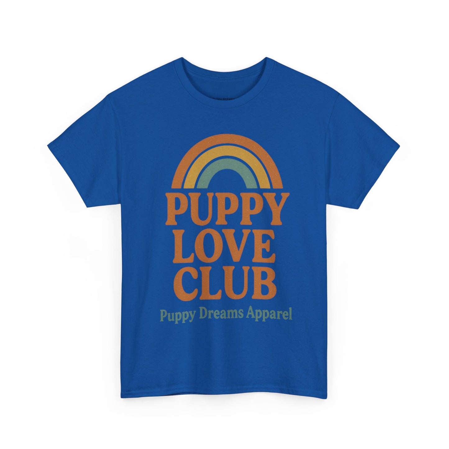 Puppy Love Club Unisex Heavy Cotton Tee, Dog Lover Shirt, Pet Owner Gift, Cute Graphic Tee, Animal Enthusiast Apparel, Casual Everyday Wear
