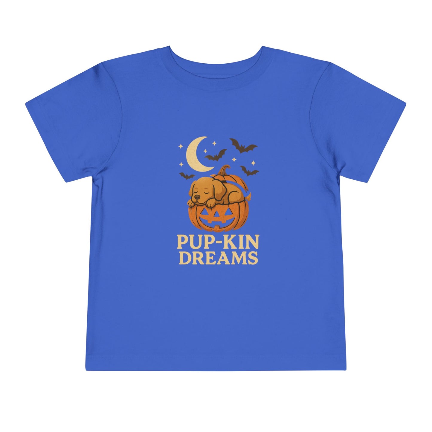 Toddler Halloween Tee - Pup-Kin Dreams, Funny Kids Shirt, Cute Fall Apparel, Baby Pumpkin T-Shirt, Trick or Treat Outfit