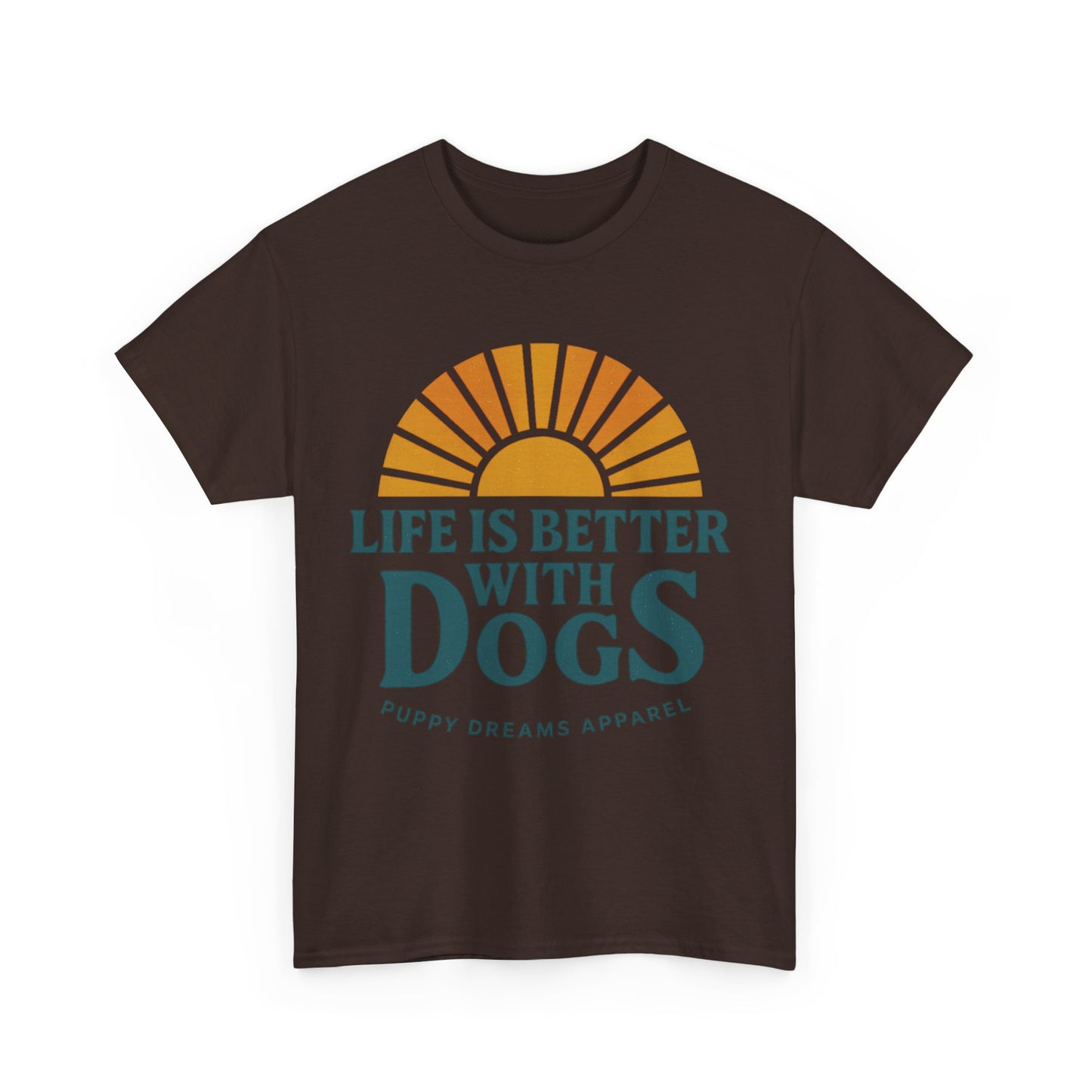 Life is Better with Dogs Tee, Unisex Cotton T-Shirt, Dog Lover's Gift, Cute Pet Apparel, Everyday Casual Wear