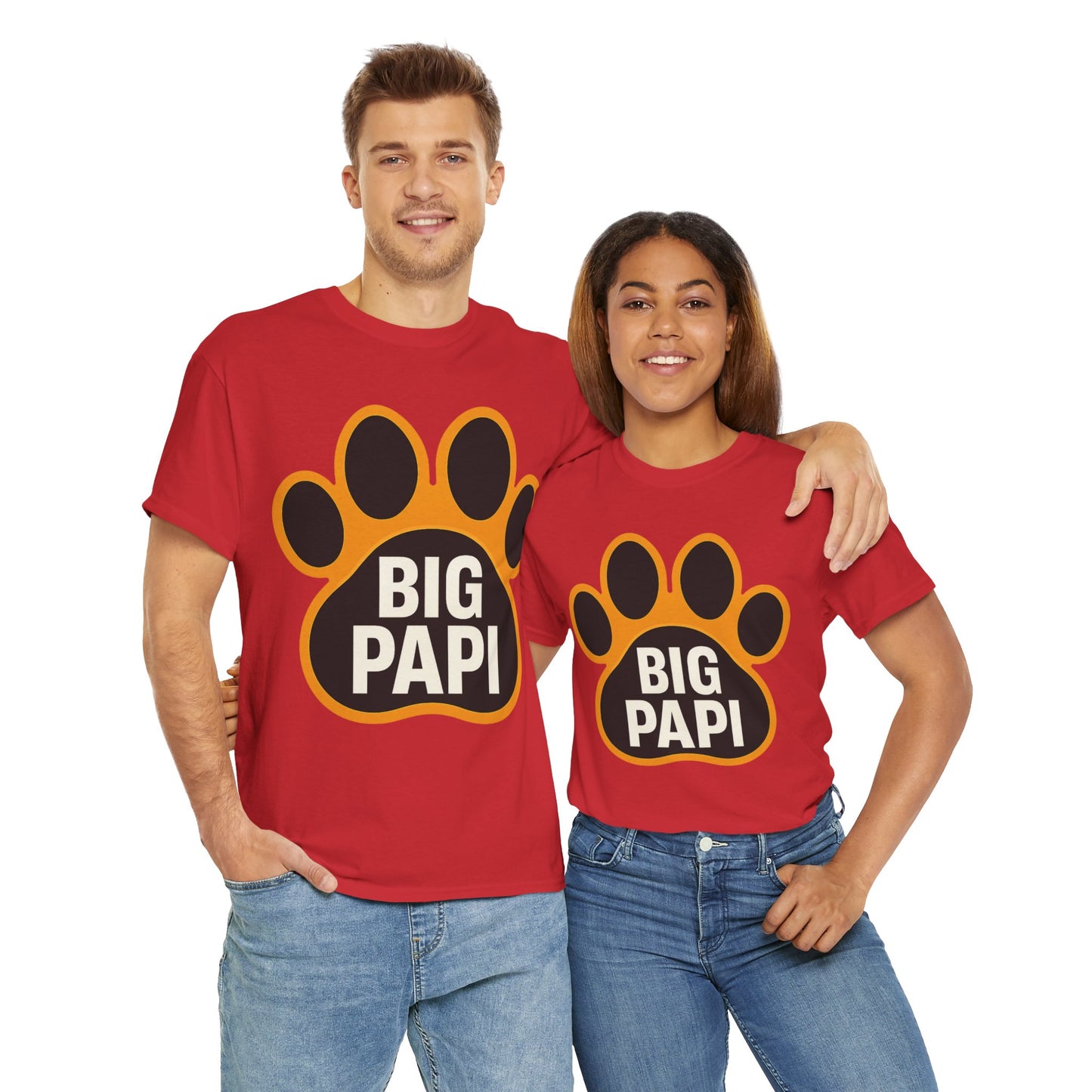 Big Papi Unisex Heavy Cotton Tee, Funny Animal Lover Shirt, Pet Parent Gift, Casual Wear, Birthday Apparel