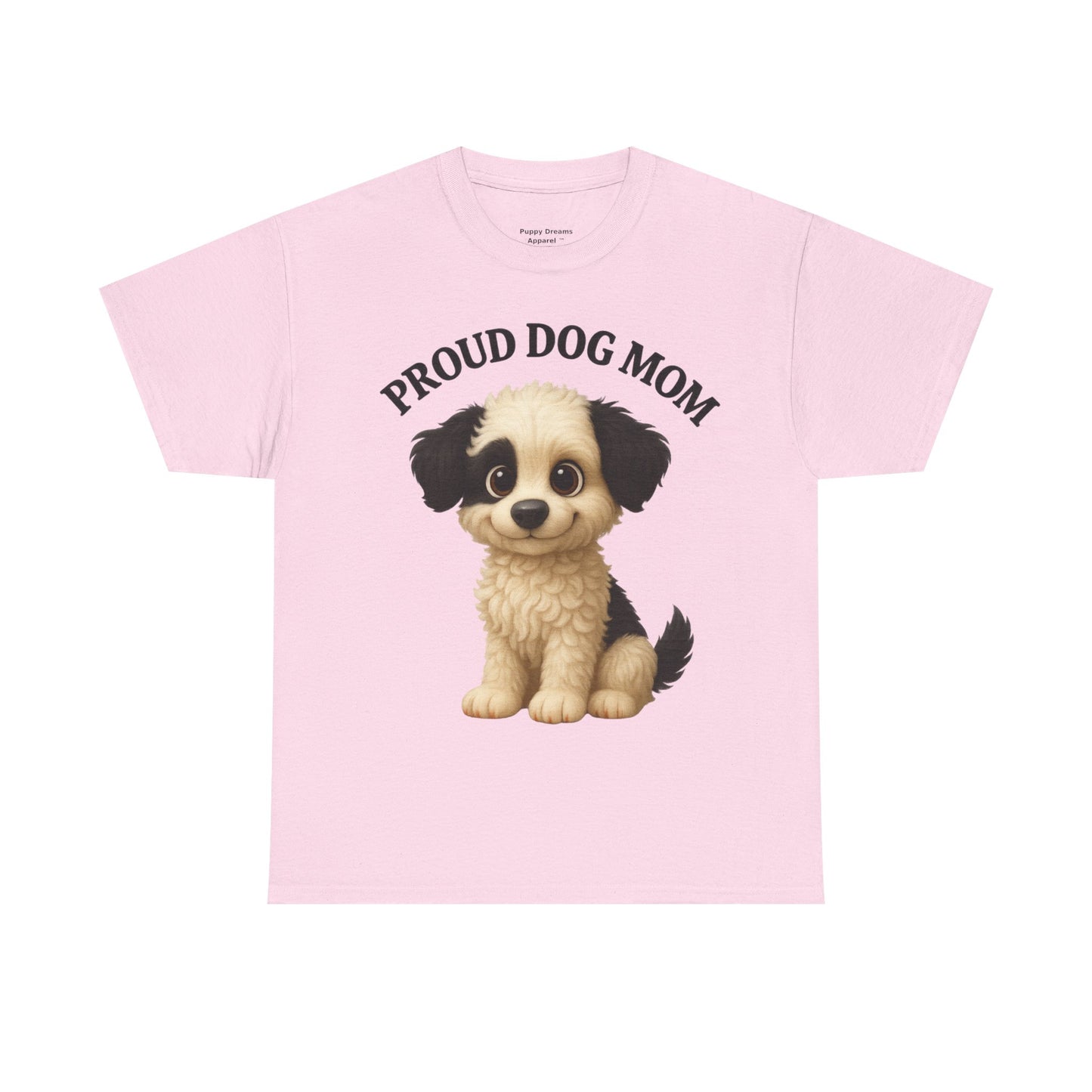 Proud Dog Mom Tee, Unisex Cotton Shirt for Dog Lovers, Pet Owner Gift, Casual Wear, Animal Lover Apparel