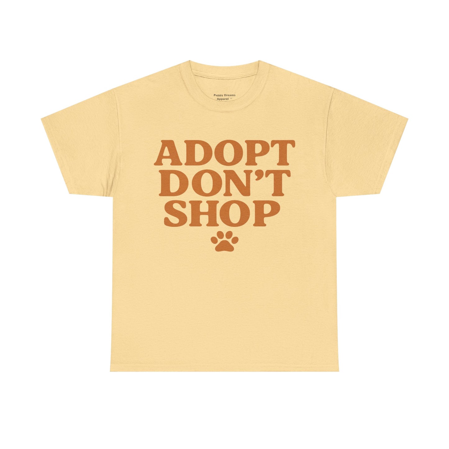 Adopt Don't Shop Unisex Heavy Cotton Tee, Pet Lover Gift, Animal Rescue T-Shirt, Ethical Fashion, Animal Rights, Casual Everyday Wear
