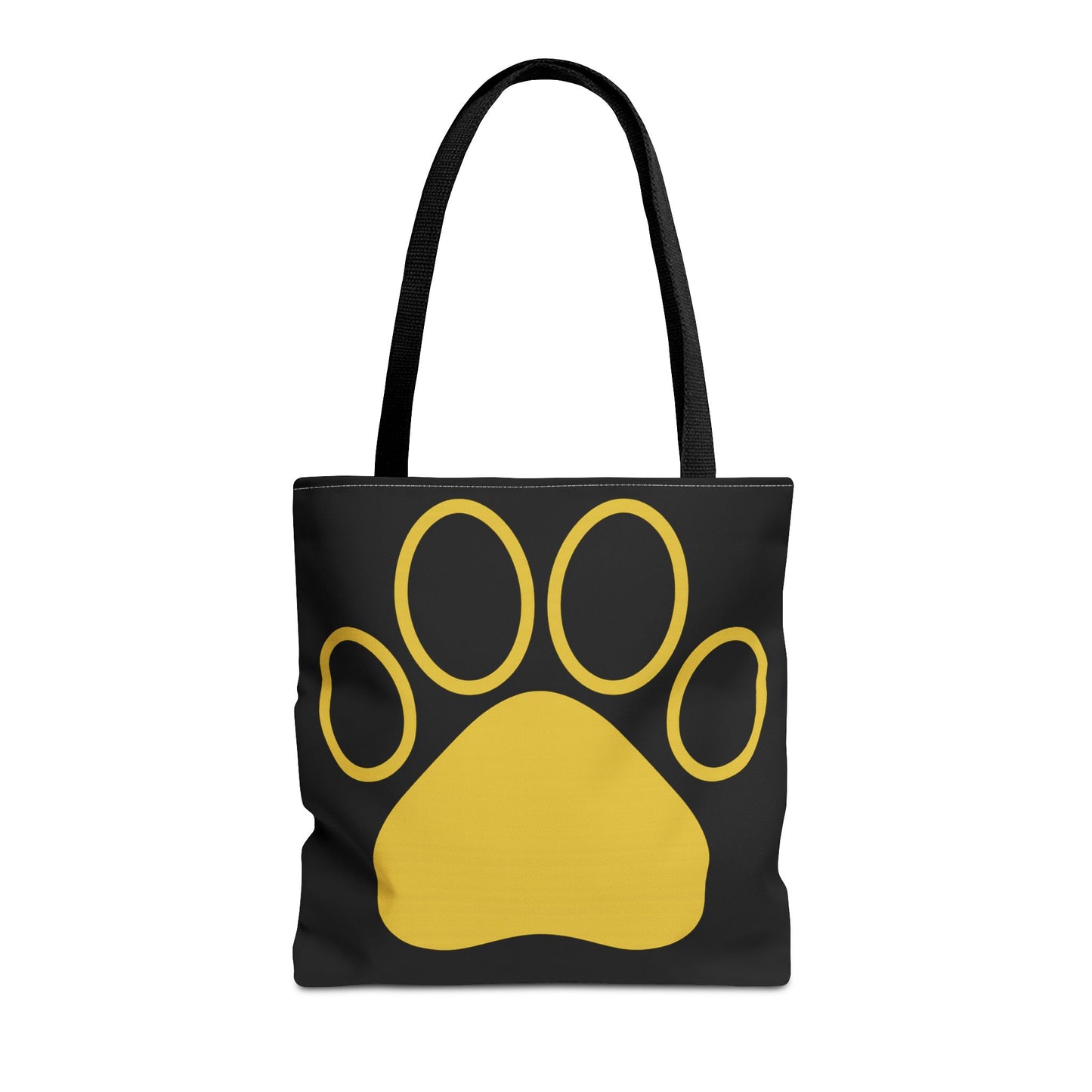 Custom Pet Lover Tote Bag, Yellow Paw Print, Eco-Friendly Bag, Gift for Pet Parents, Dog Mom Bag, Animal Lover Bag