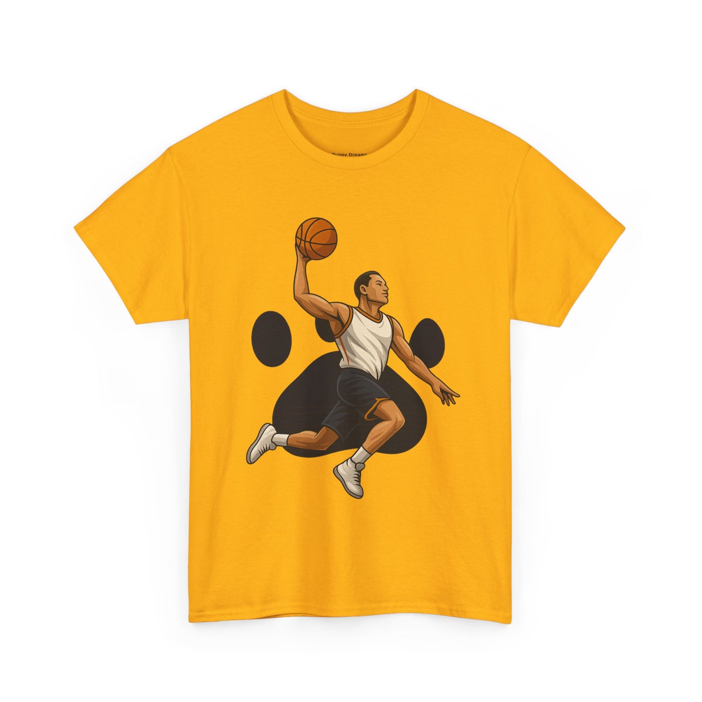 Basketball Dunk Unisex Heavy Cotton Tee | Sports Fan Shirt, Gift for Athletes, Sportswear, Streetwear, Casual Tee
