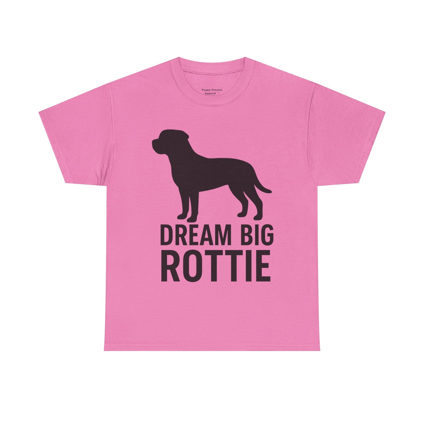 Dream Big Rottie Unisex Heavy Cotton Tee, Dog Lover Gift, Animal Rights Advocate Shirt, Casual Wear, Pet Owner Apparel