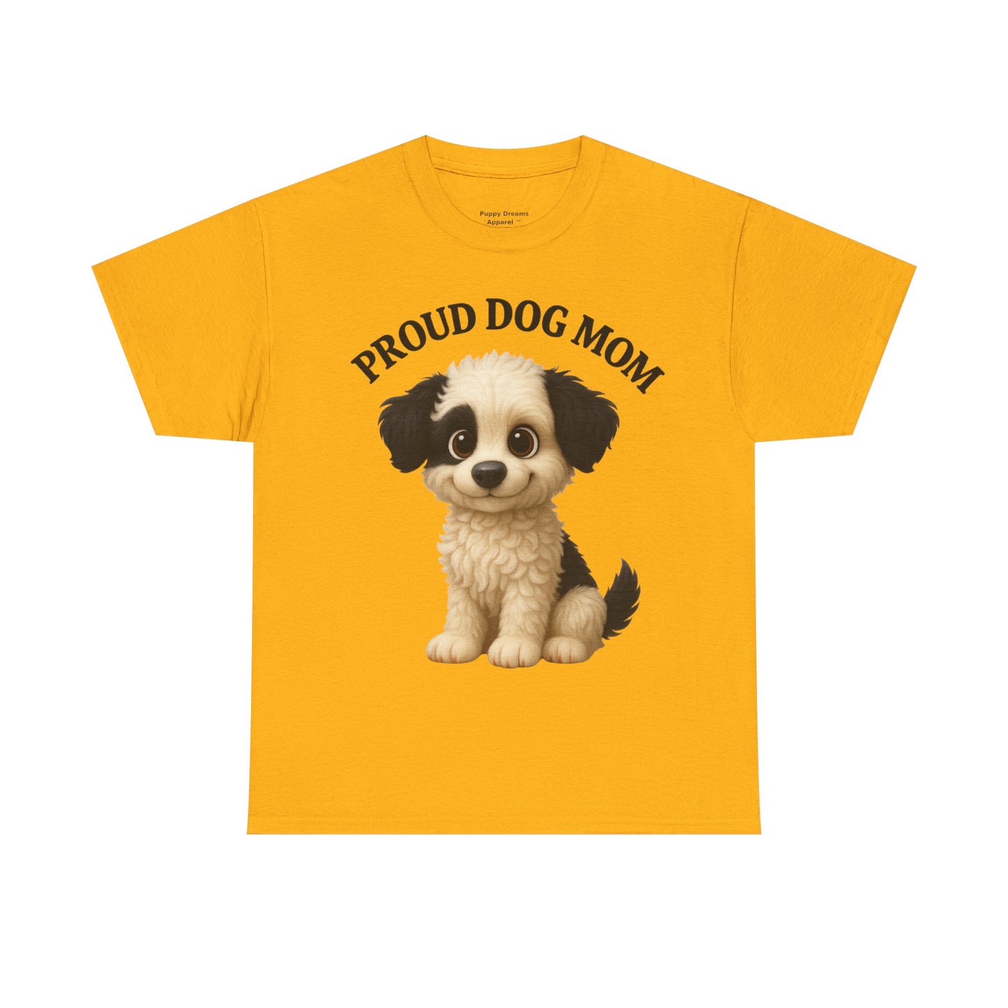 Proud Dog Mom Tee, Unisex Cotton Shirt for Dog Lovers, Pet Owner Gift, Casual Wear, Animal Lover Apparel
