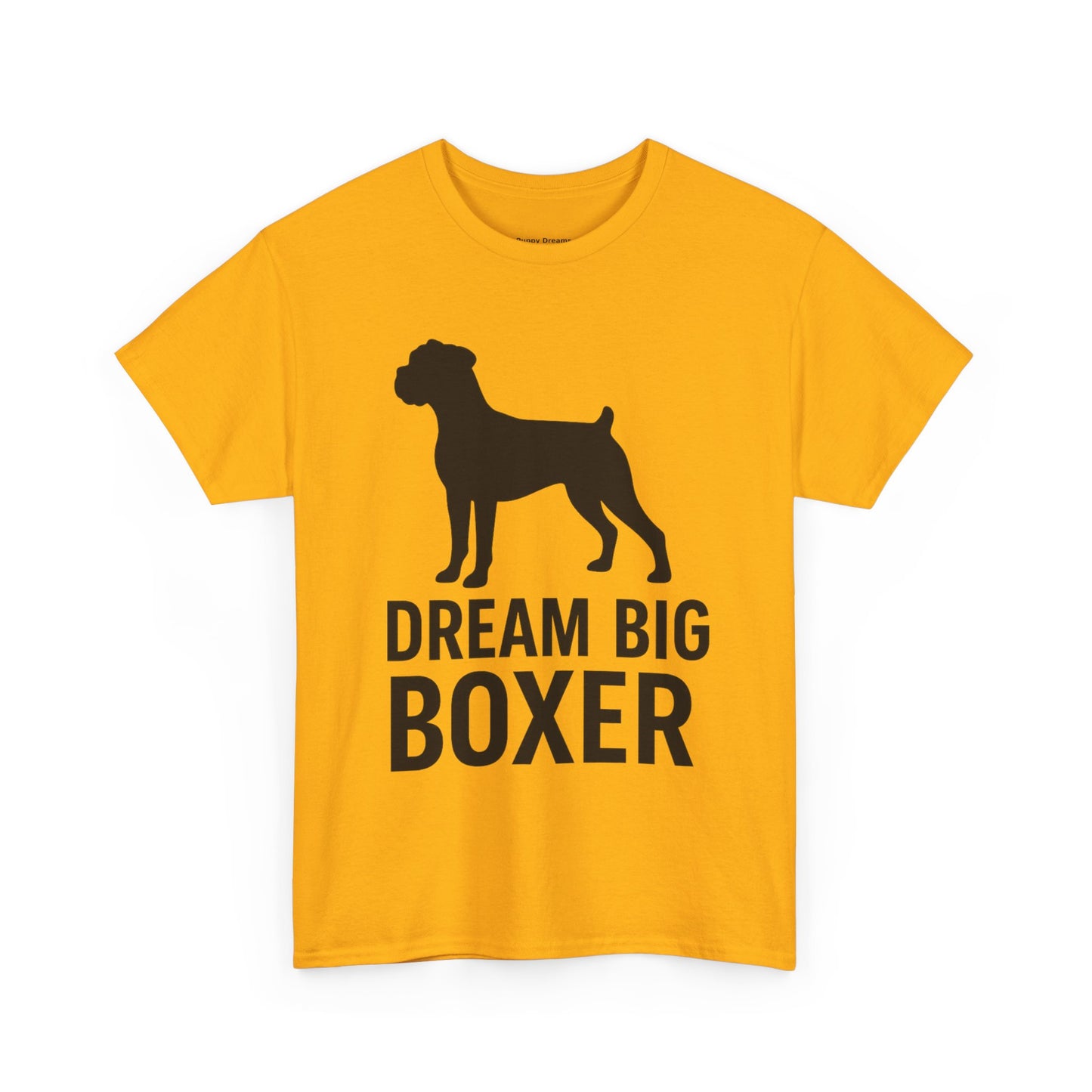 Dream Big Boxer Tee - Unisex Heavy Cotton Shirt for Dog Lovers, Gift for Boxer Owners, Pet Lovers Tee, Casual Dog Breed T-Shirt