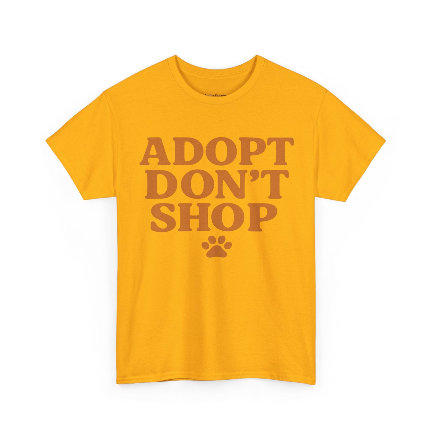 Adopt Don't Shop Unisex Heavy Cotton Tee, Pet Lover Gift, Animal Rescue T-Shirt, Ethical Fashion, Animal Rights, Casual Everyday Wear