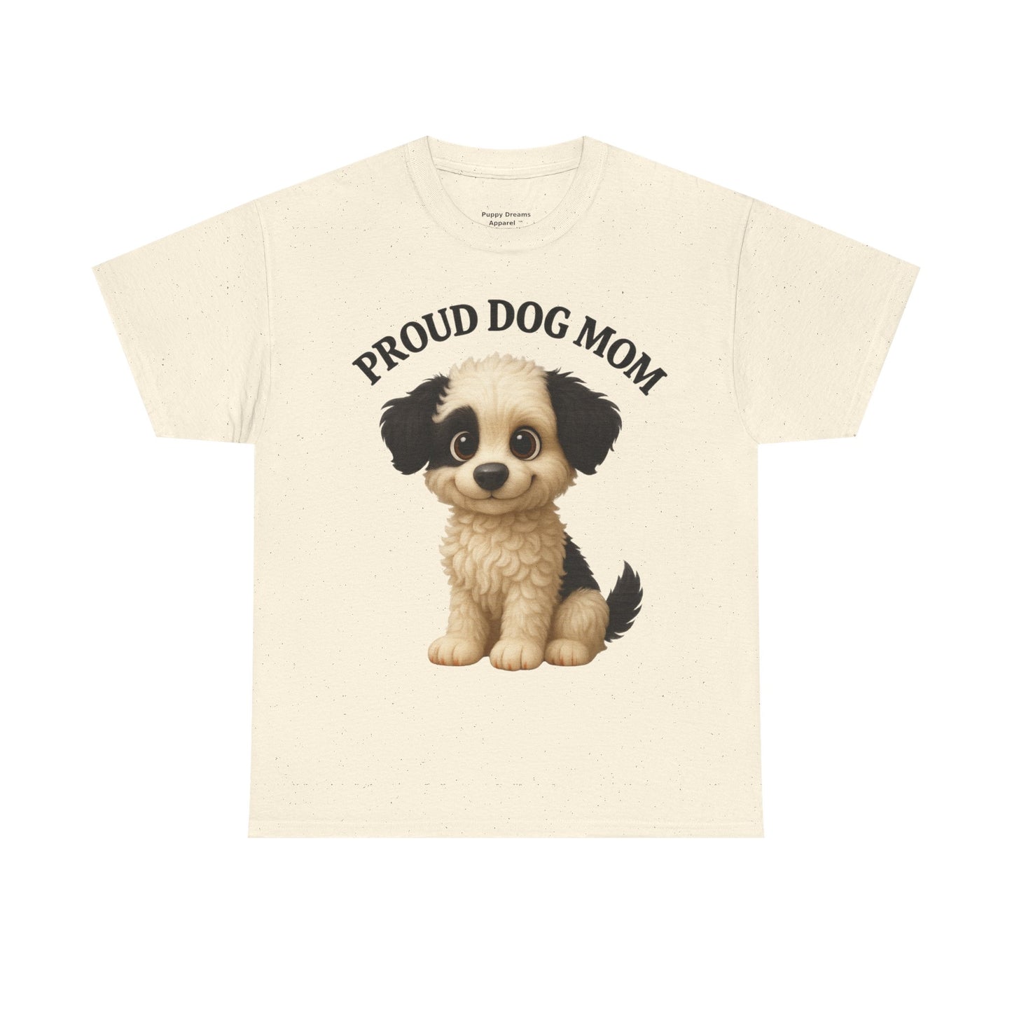 Proud Dog Mom Tee, Unisex Cotton Shirt for Dog Lovers, Pet Owner Gift, Casual Wear, Animal Lover Apparel