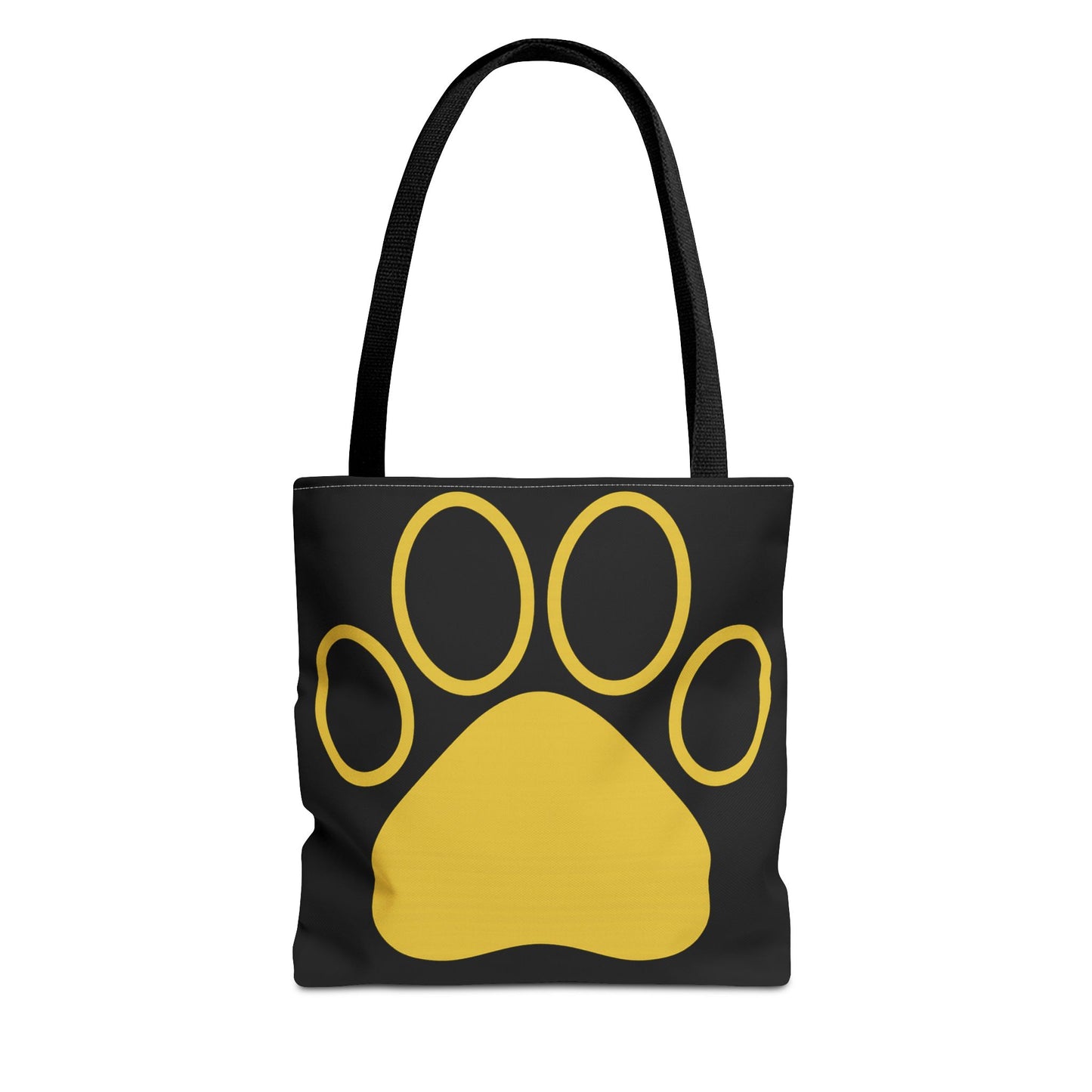 Custom Pet Lover Tote Bag, Yellow Paw Print, Eco-Friendly Bag, Gift for Pet Parents, Dog Mom Bag, Animal Lover Bag