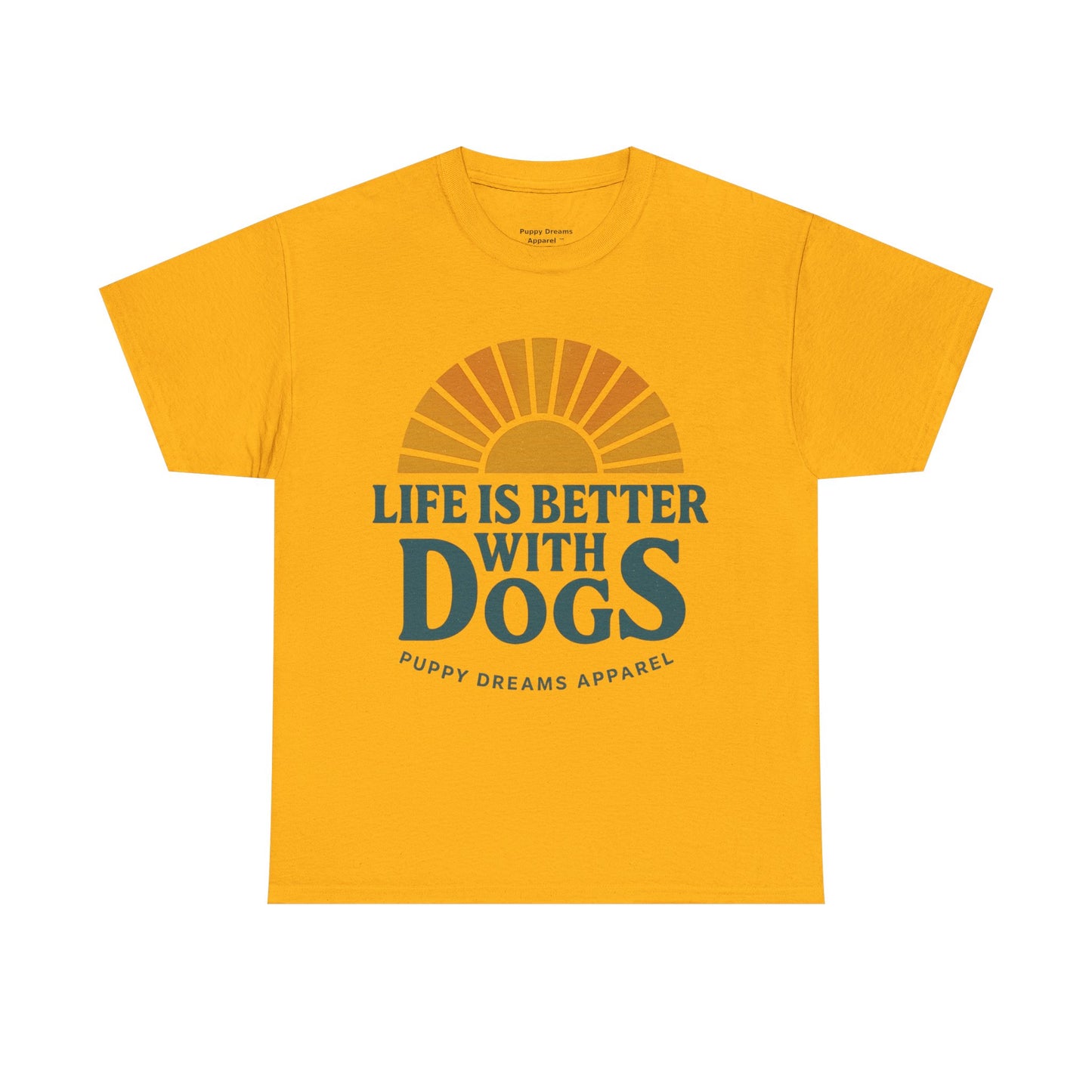 Life is Better with Dogs Tee, Unisex Cotton T-Shirt, Dog Lover's Gift, Cute Pet Apparel, Everyday Casual Wear