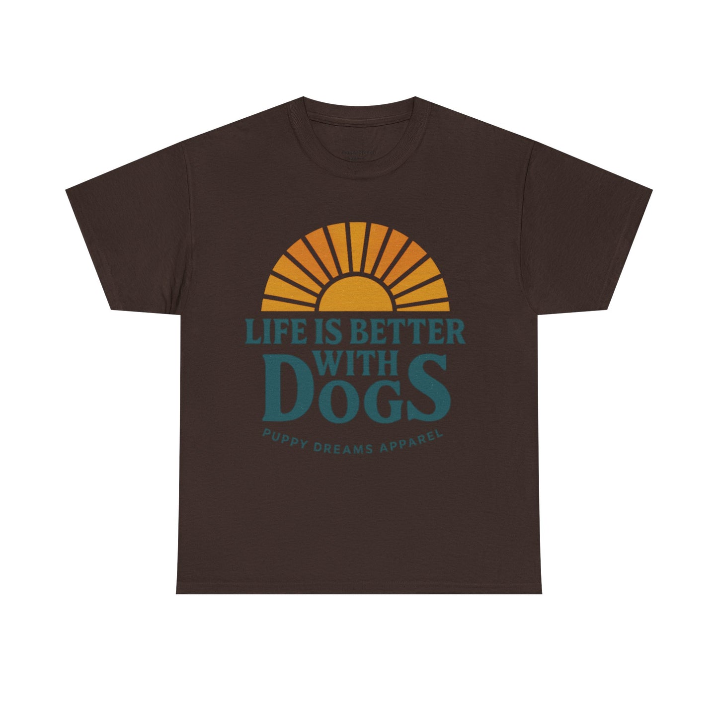 Life is Better with Dogs Tee, Unisex Cotton T-Shirt, Dog Lover's Gift, Cute Pet Apparel, Everyday Casual Wear