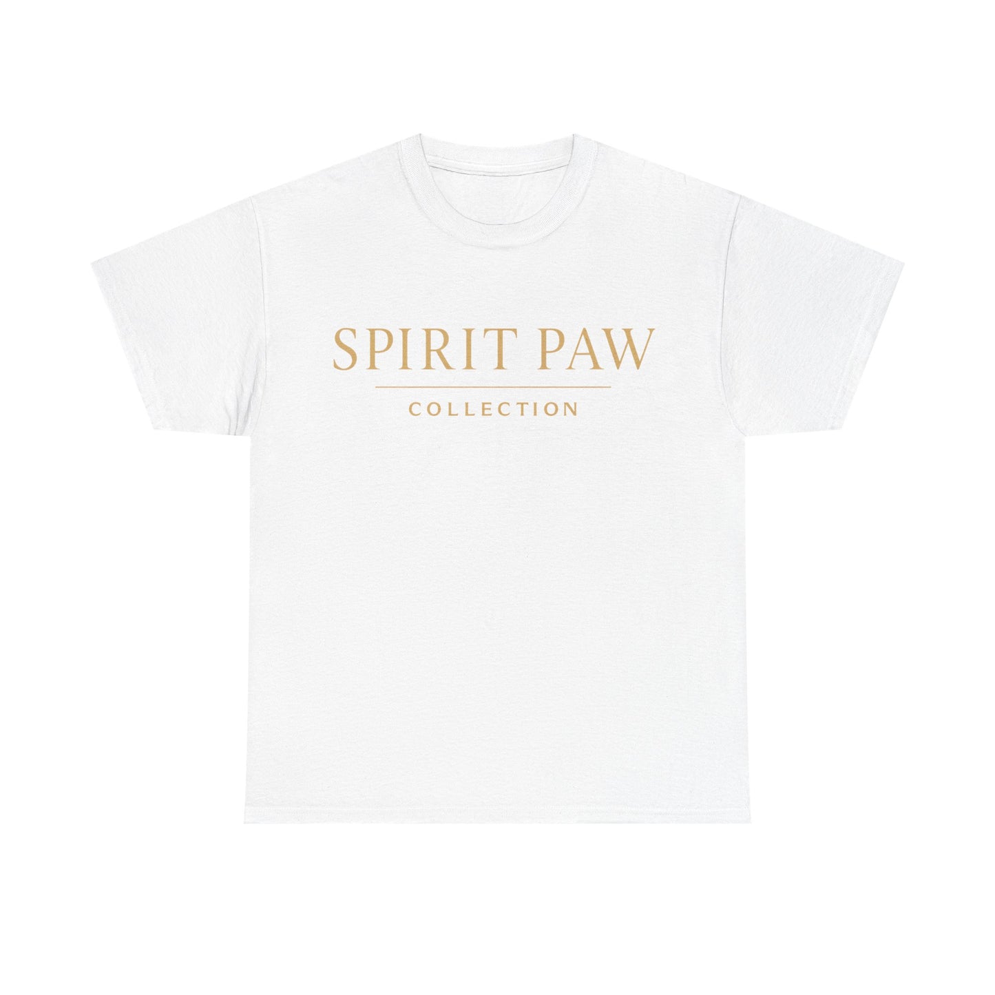 Unisex Spirit Paw Heavy Cotton Tee - Comfortable Tee for Animal Lovers, Casual Wear, Gift for Pet Owners, Everyday Style, Soft Cotton Shirt