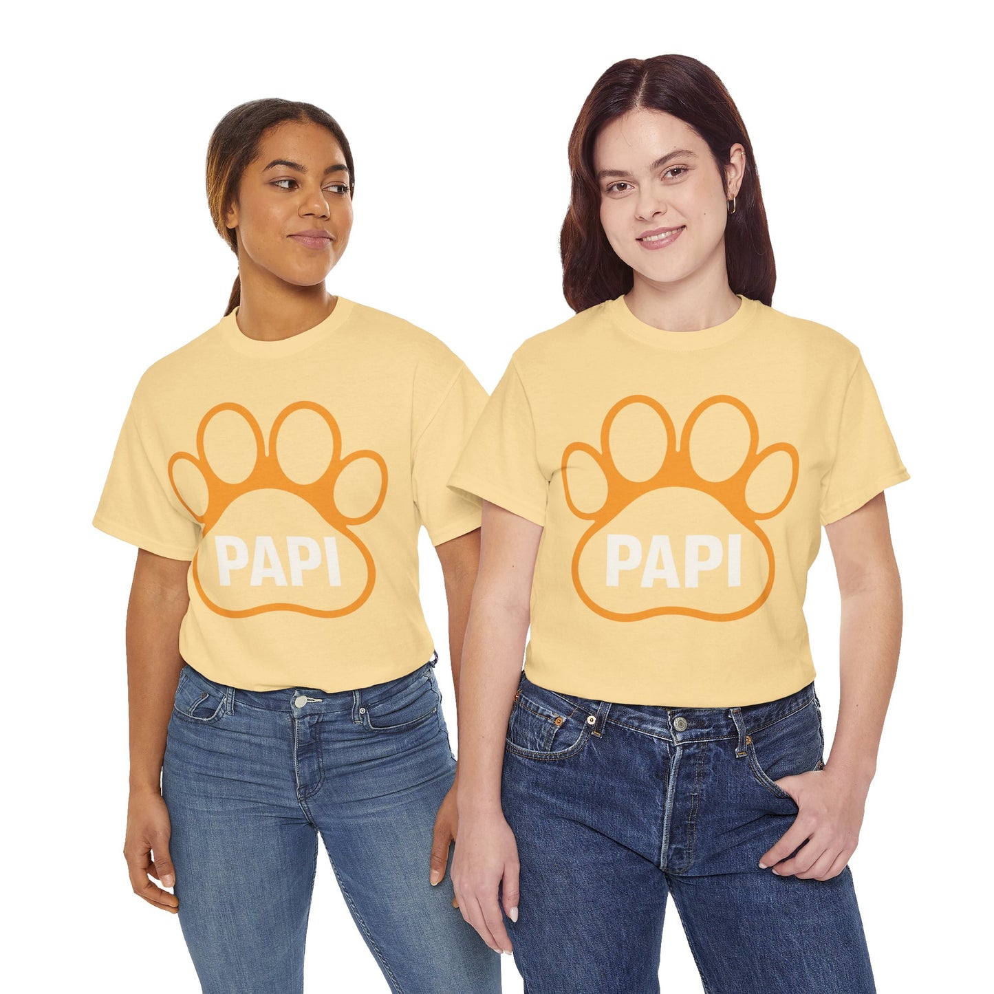 Paw Print PAPI Tee - Perfect for Dog Lovers, Gifts for Pawsome Dads, Casual Style, Pet-Themed Shirt, Unisex Cotton Top