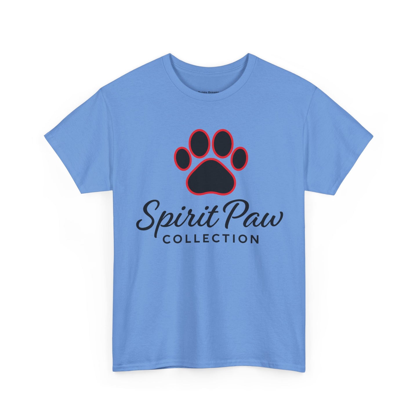 Unisex Heavy Cotton Tee with Spirit Paw Design | Pet Lover Gift, Animal Rescue Shirt, Casual Wear, Paw Print Tee, Dog Mom Apparel