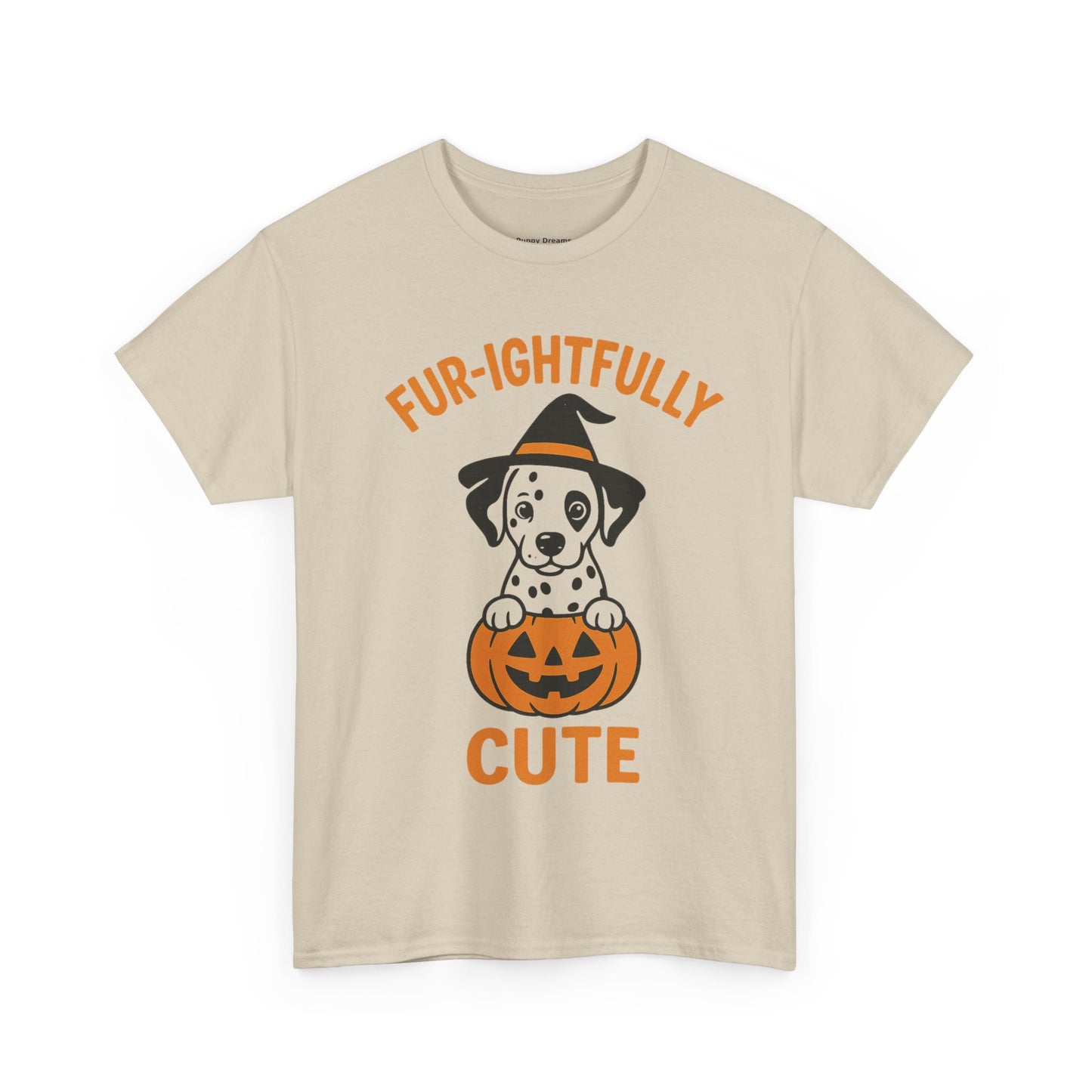 Fur-ightfully Cute Halloween Tee, Unisex Cotton Dog Lover Shirt, Halloween Costume, Pet-Themed Gift, Spooky Vibes